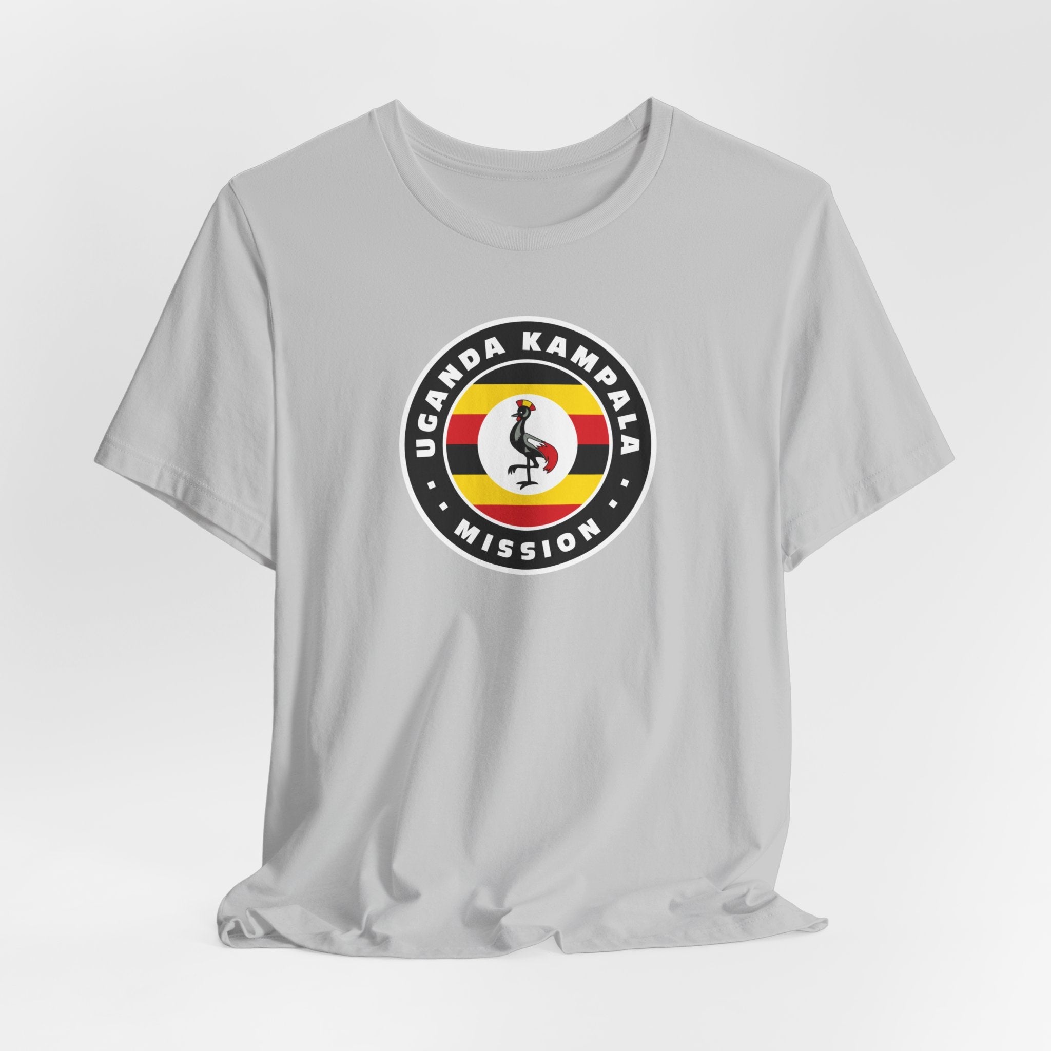 Uganda Kampala Mission Flag Logo (Black Border) T-shirt - Mission Wishlist - LDS Missionary Gift Store
