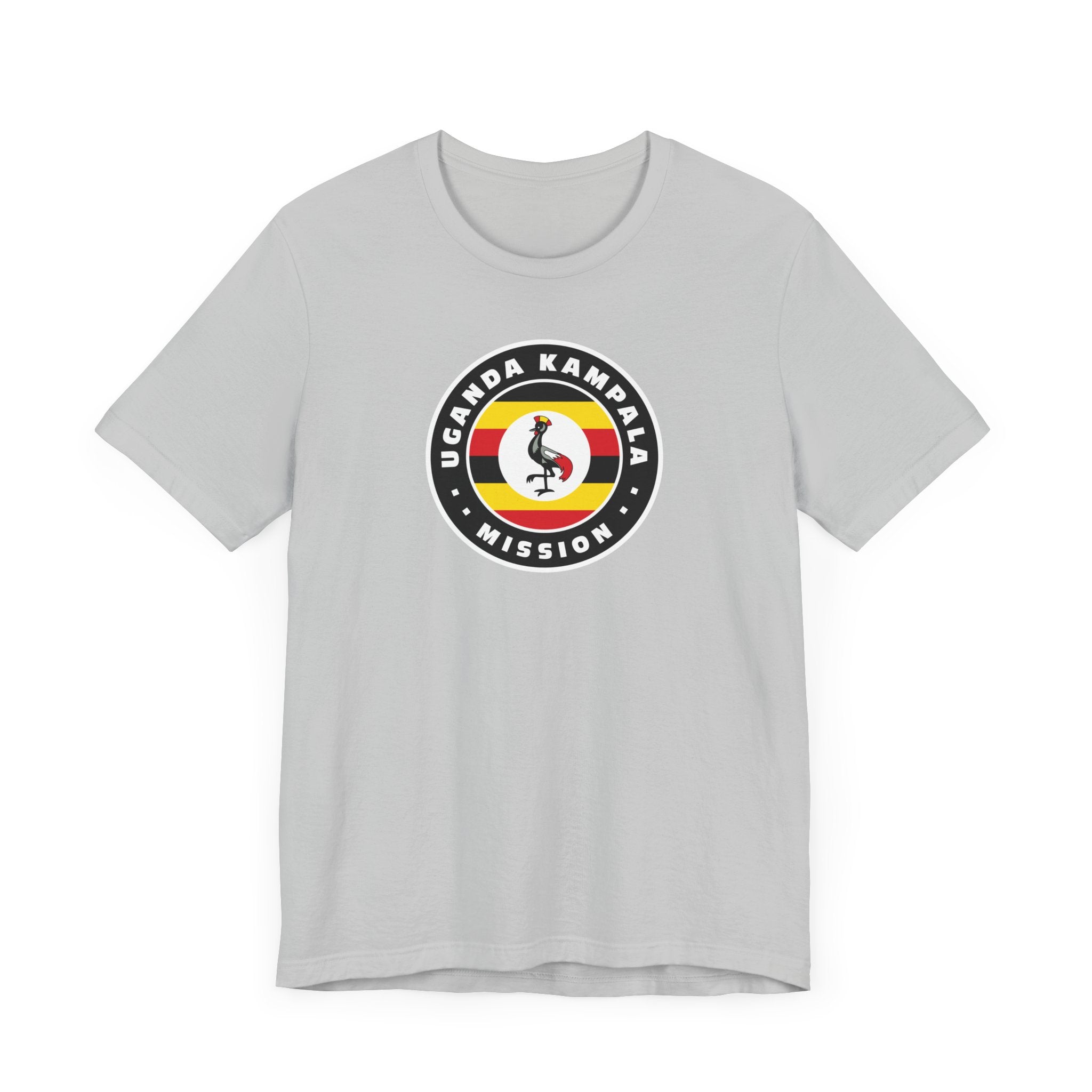 Uganda Kampala Mission Flag Logo (Black Border) T-shirt - Mission Wishlist - LDS Missionary Gift Store