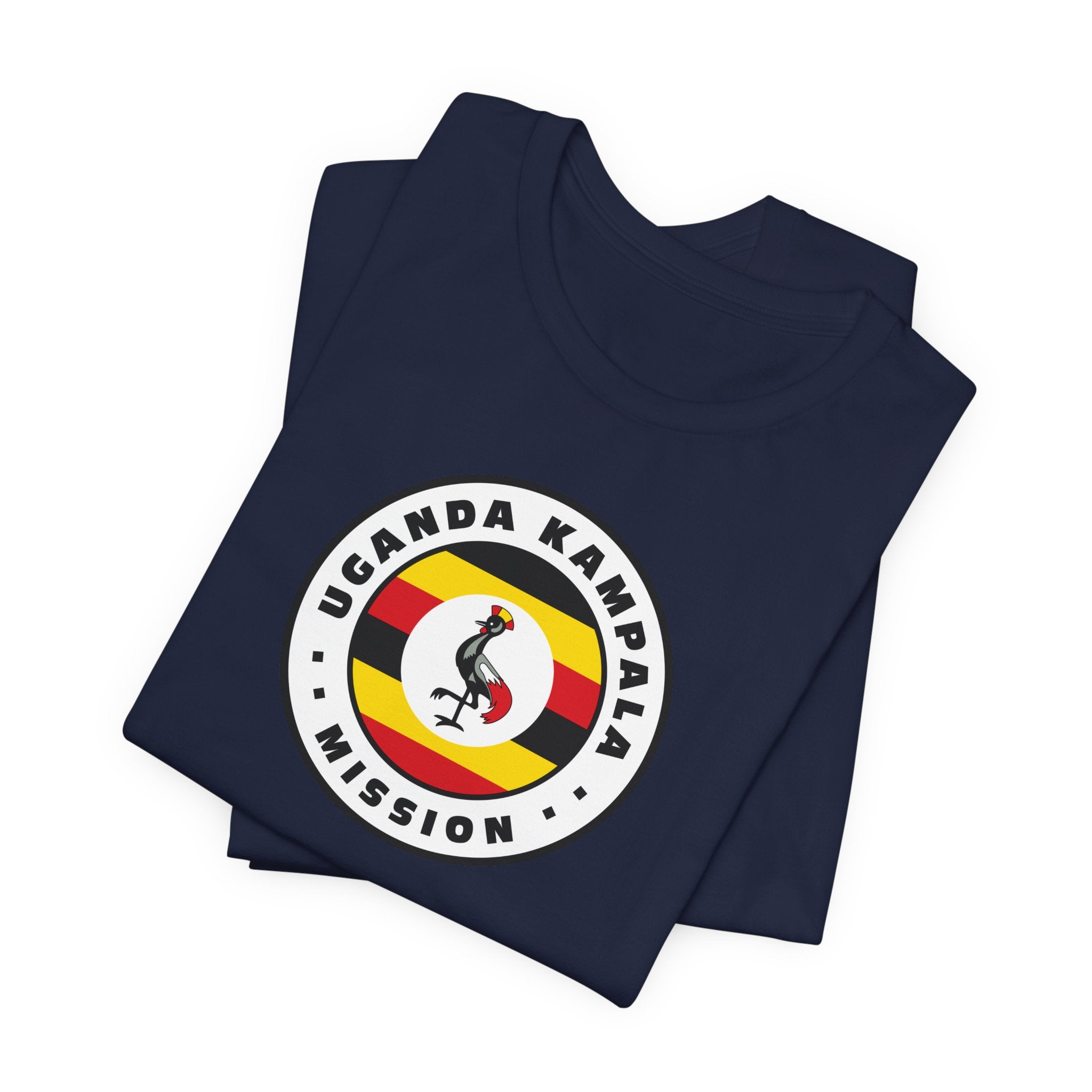 Uganda Kampala Mission Flag Logo (White Border) T-shirt - Mission Wishlist - LDS Missionary Gift Store