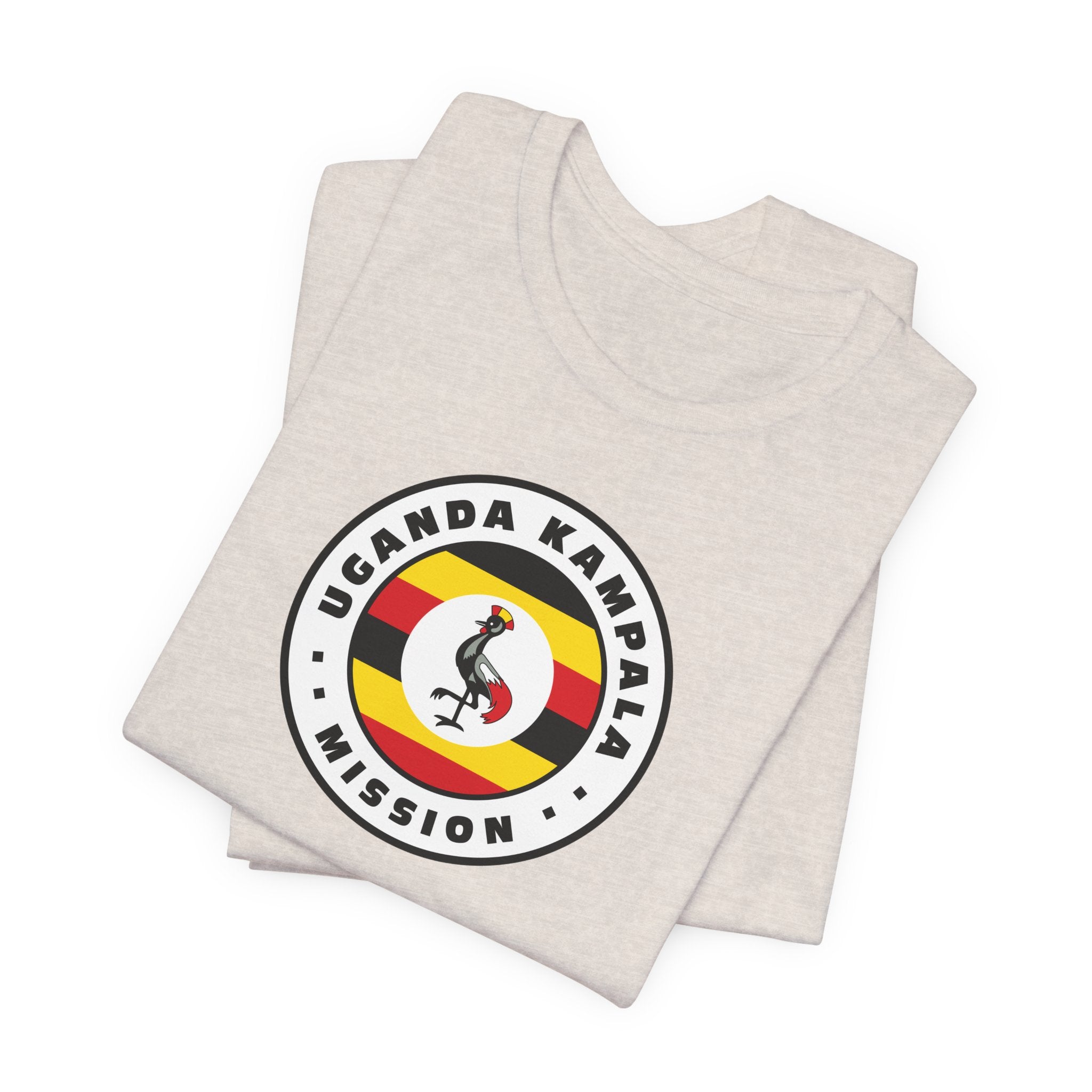Uganda Kampala Mission Flag Logo (White Border) T-shirt - Mission Wishlist - LDS Missionary Gift Store