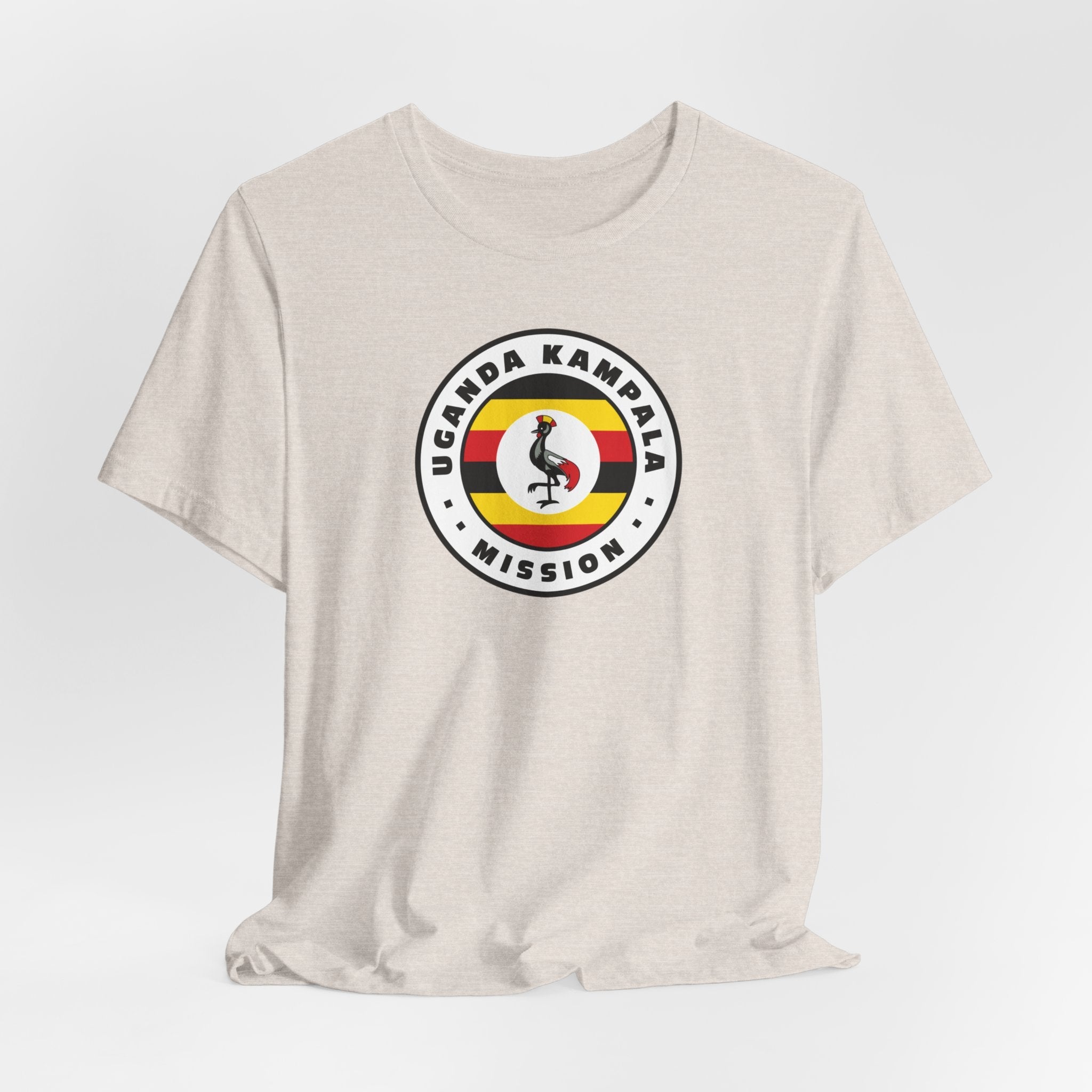 Uganda Kampala Mission Flag Logo (White Border) T-shirt - Mission Wishlist - LDS Missionary Gift Store
