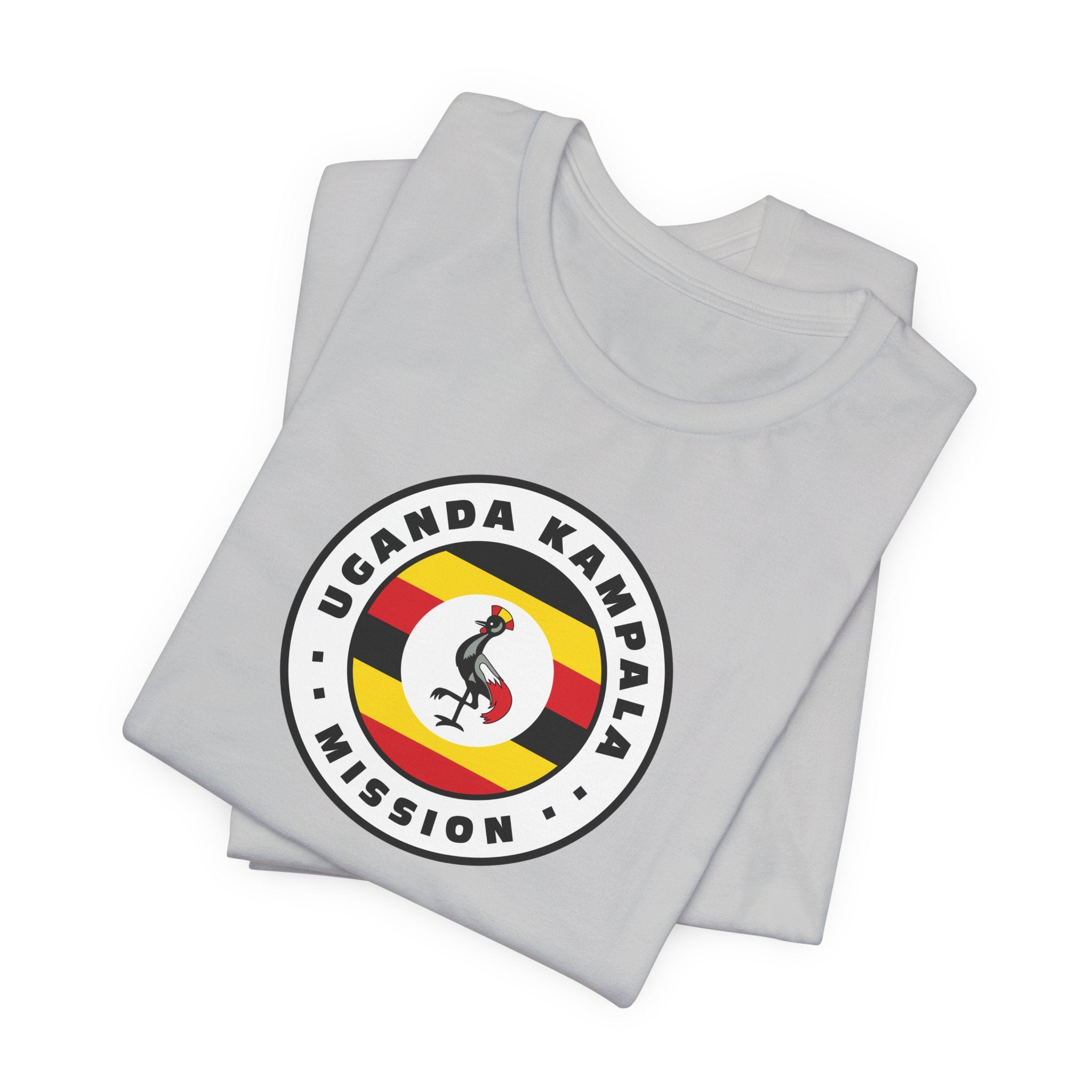 Uganda Kampala Mission Flag Logo (White Border) T-shirt - Mission Wishlist - LDS Missionary Gift Store