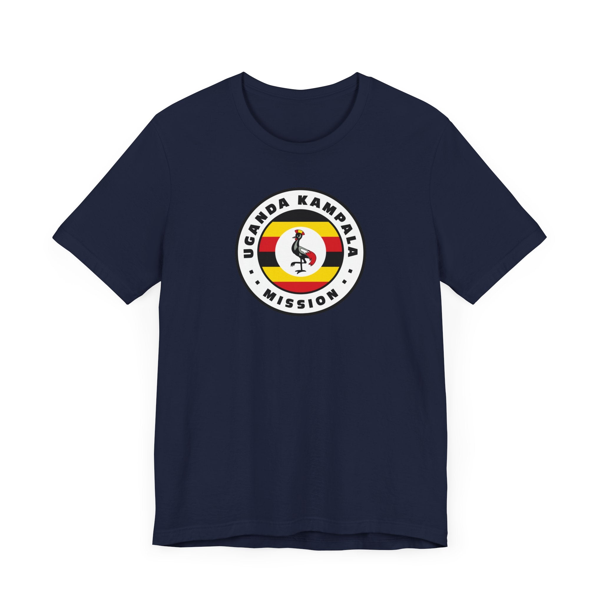 Uganda Kampala Mission Flag Logo (White Border) T-shirt - Mission Wishlist - LDS Missionary Gift Store