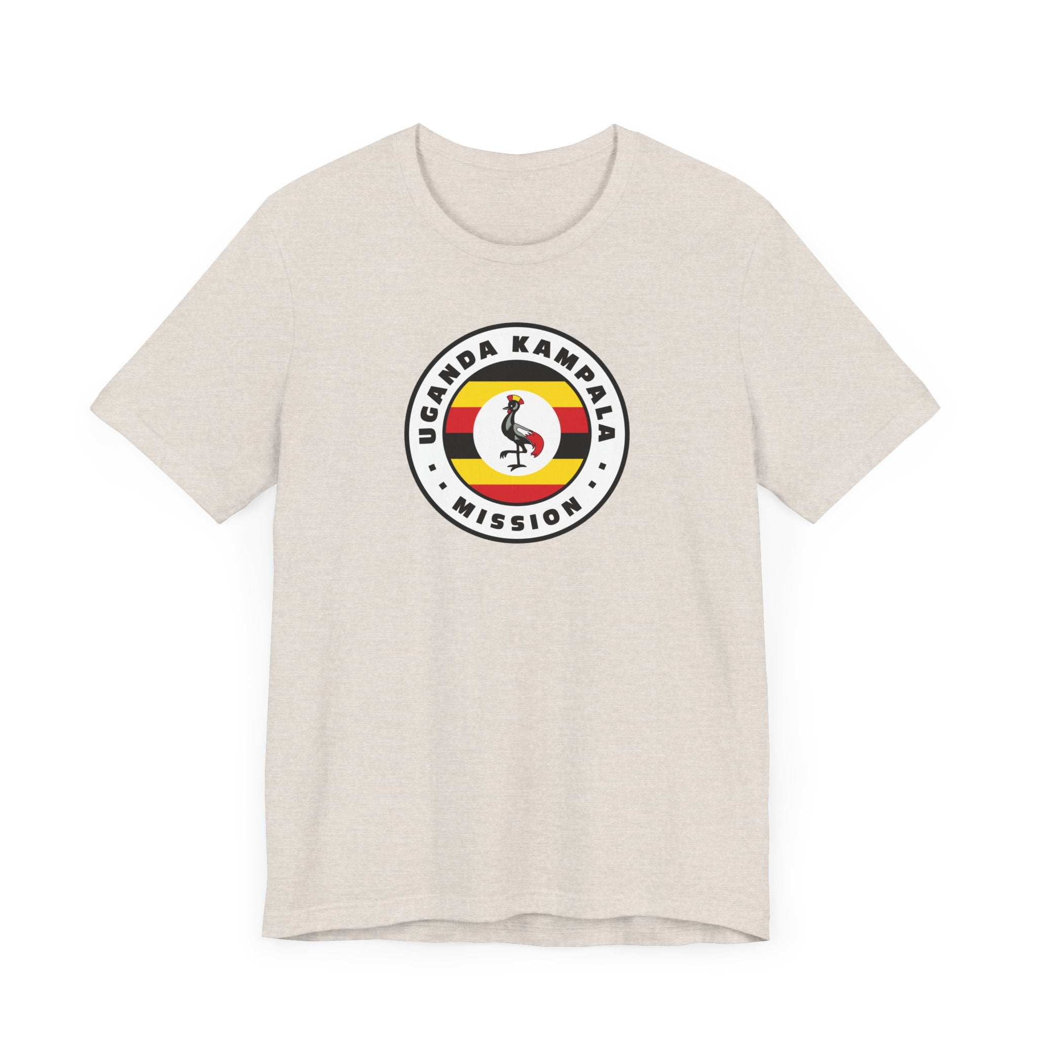 Uganda Kampala Mission Flag Logo (White Border) T-shirt - Mission Wishlist - LDS Missionary Gift Store