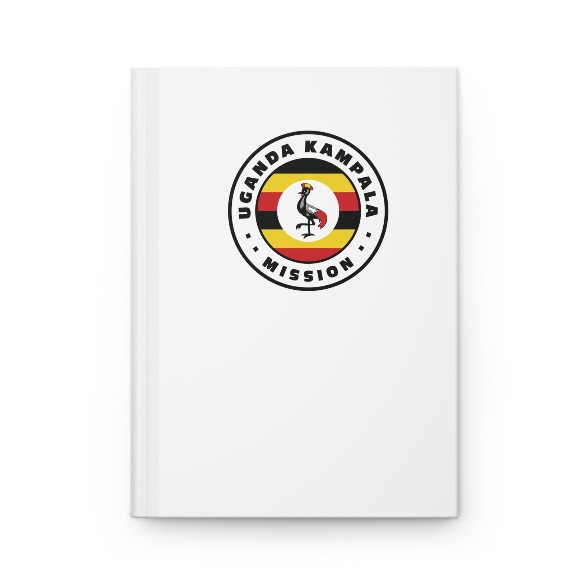 Uganda Kampala Mission Logo Design White Hardcover Journal Matte - Mission Wishlist - LDS Missionary Gift Store