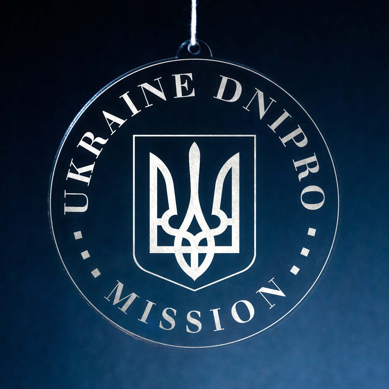 Ukraine Dnipro Mission Christmas Ornament - Latter-Day Saint LDS Missionary Gift - Book of Mormon