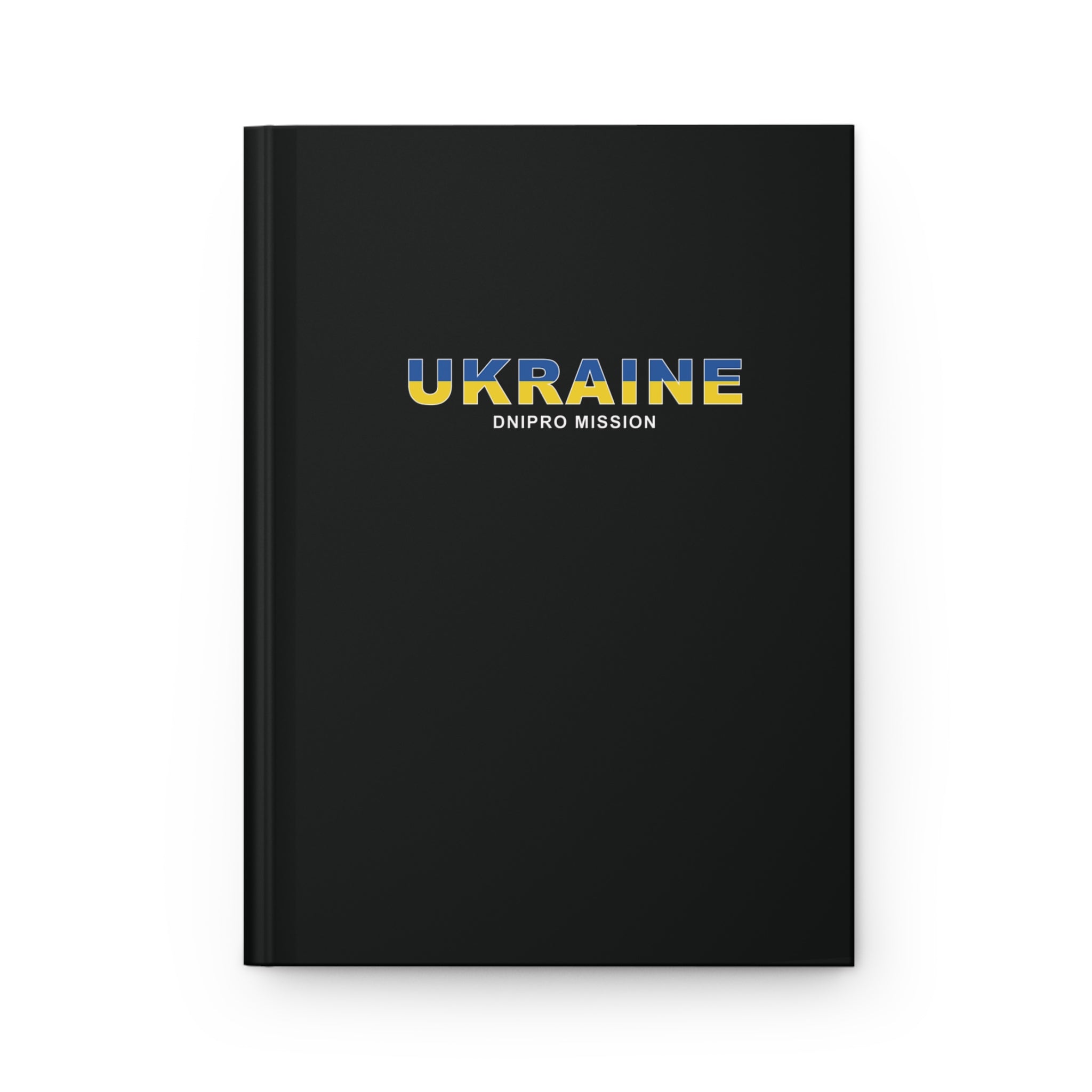 Ukraine Dnipro Mission Flag Title Black Hardcover Journal Matte - Mission Wishlist - LDS Missionary Gift Store
