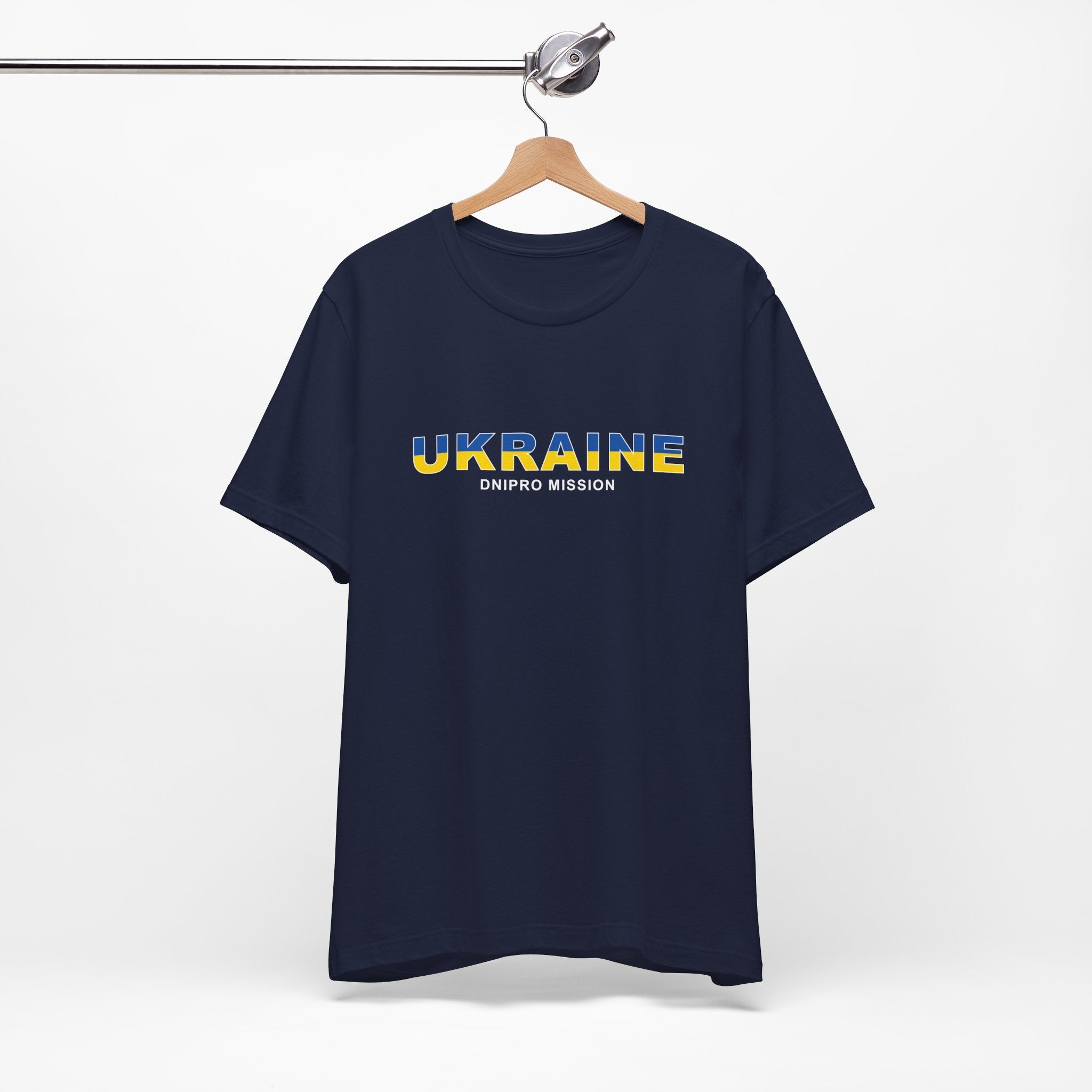 Ukraine Dnipro Mission Flag Title T-shirt - Latter-Day Saint LDS Missionary Gift - Book of Mormon