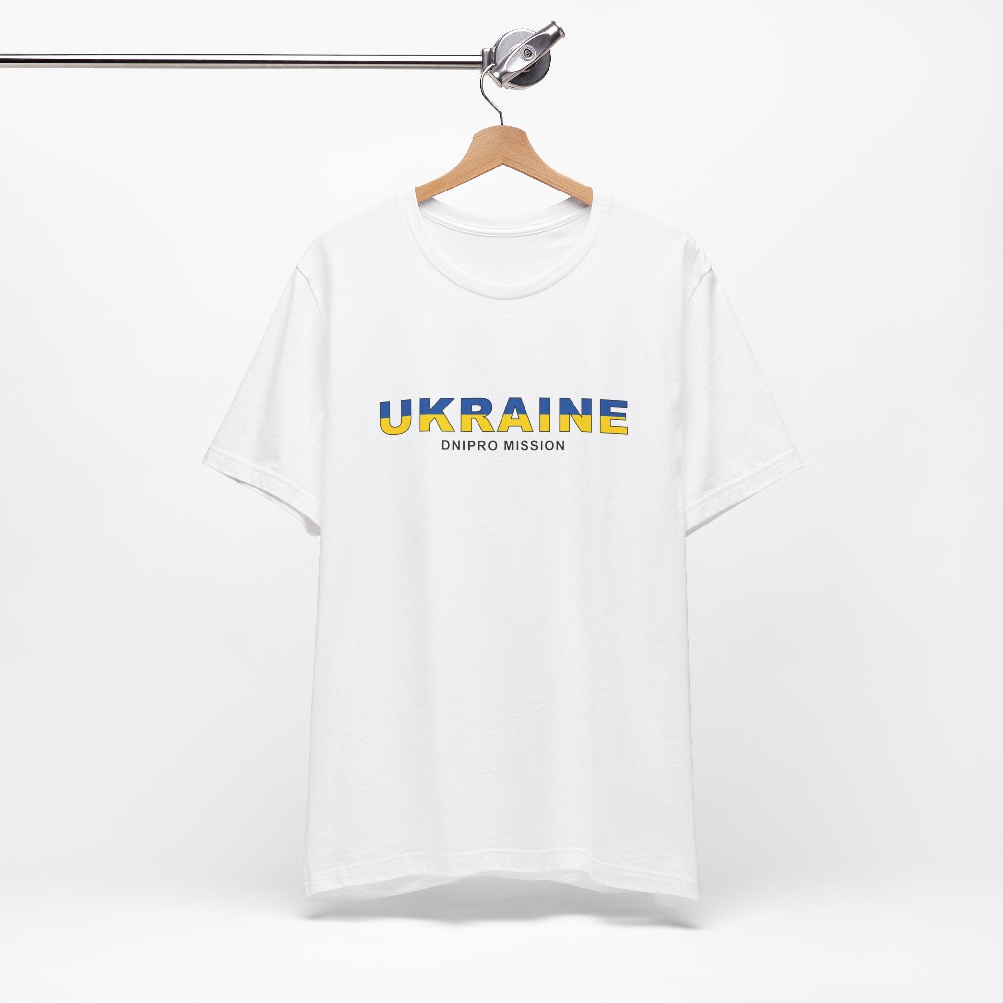 Ukraine Dnipro Mission Flag Title T-shirt - Latter-Day Saint LDS Missionary Gift - Book of Mormon
