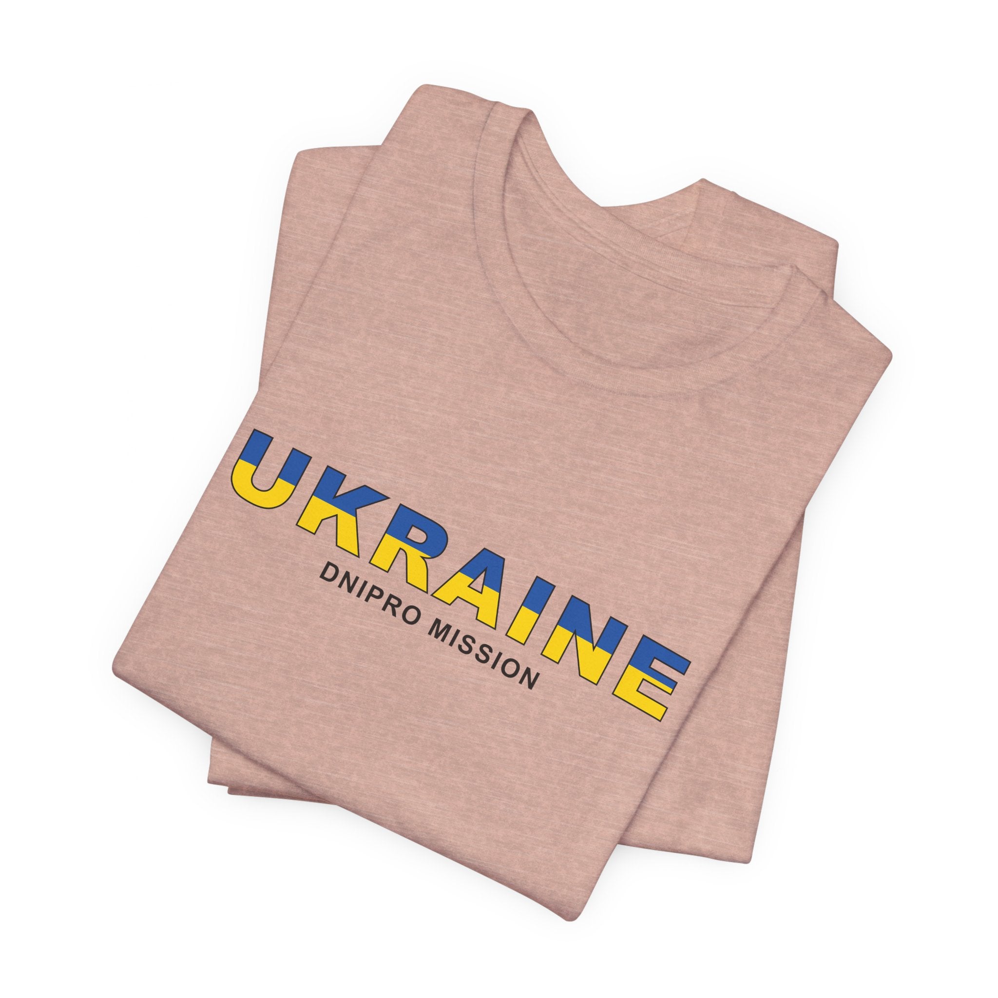 Ukraine Dnipro Mission Flag Title T-shirt - Latter-Day Saint LDS Missionary Gift - Book of Mormon