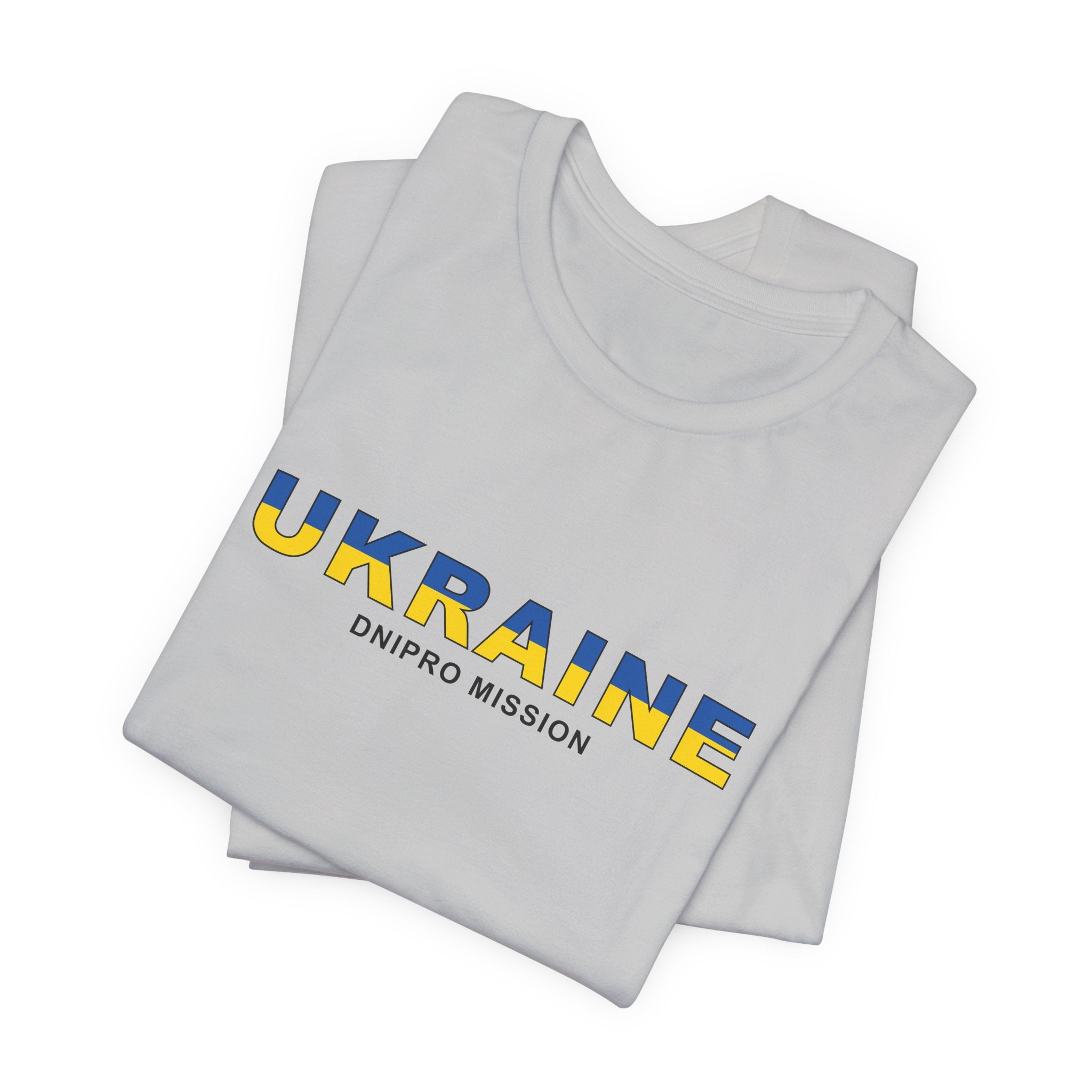 Ukraine Dnipro Mission Flag Title T-shirt - Latter-Day Saint LDS Missionary Gift - Book of Mormon