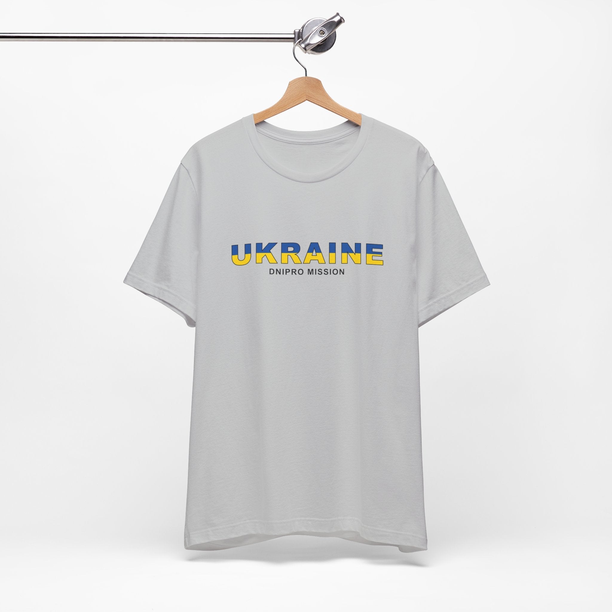 Ukraine Dnipro Mission Flag Title T-shirt - Latter-Day Saint LDS Missionary Gift - Book of Mormon
