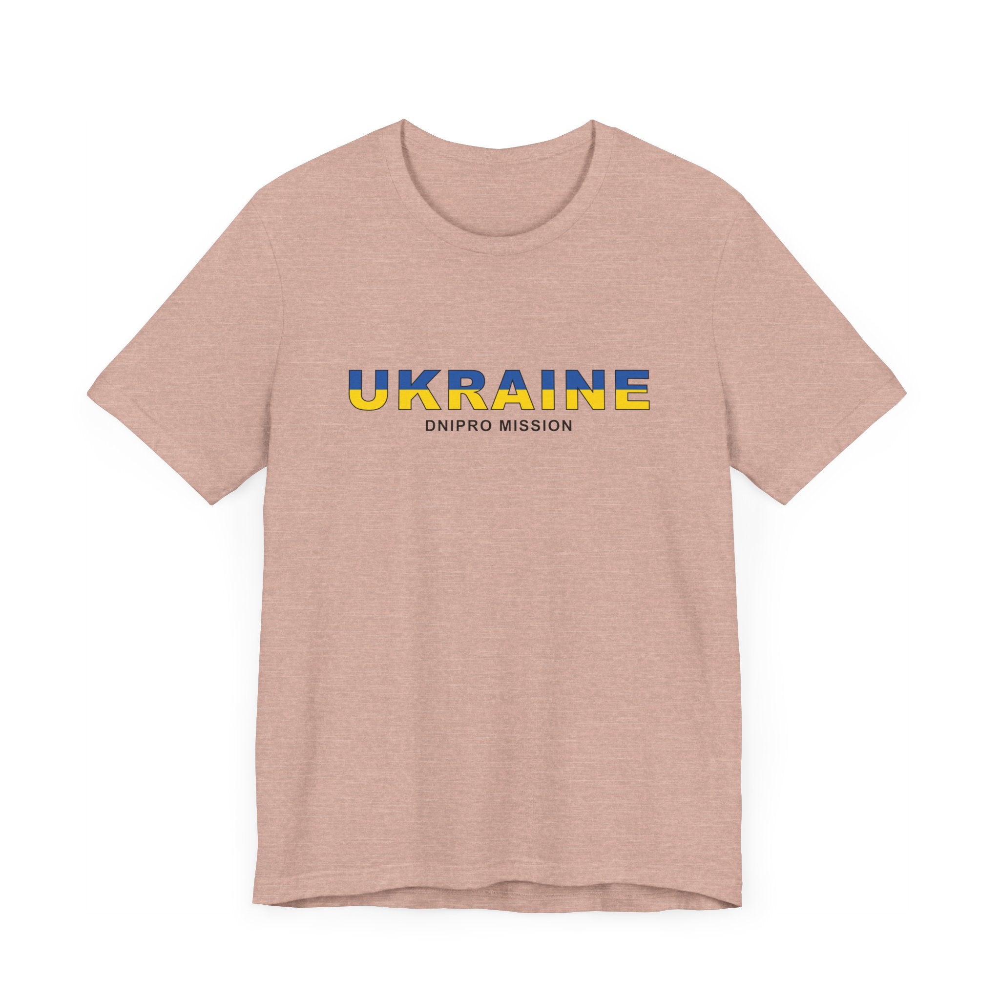 Ukraine Dnipro Mission Flag Title T-shirt - Latter-Day Saint LDS Missionary Gift - Book of Mormon