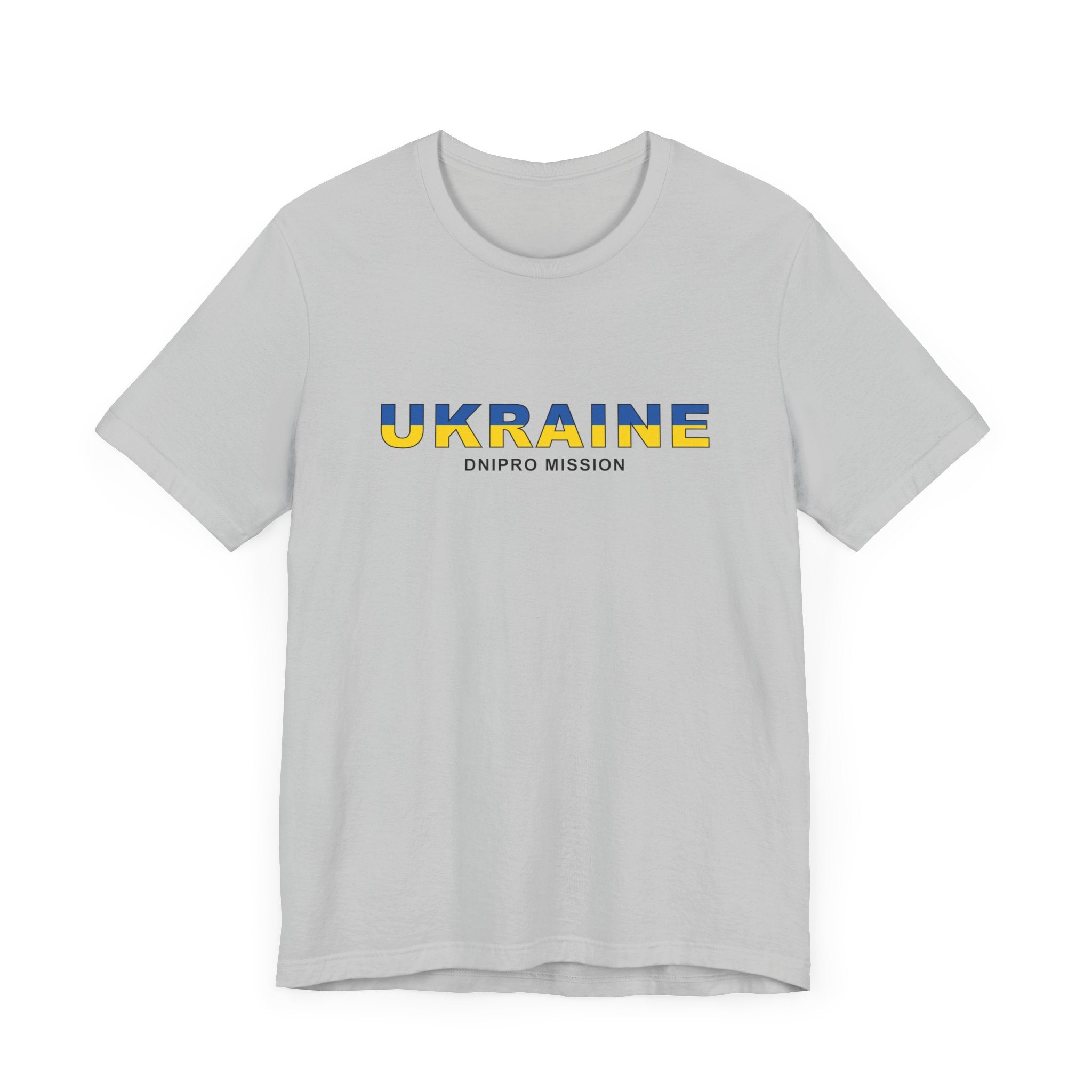 Ukraine Dnipro Mission Flag Title T-shirt - Latter-Day Saint LDS Missionary Gift - Book of Mormon