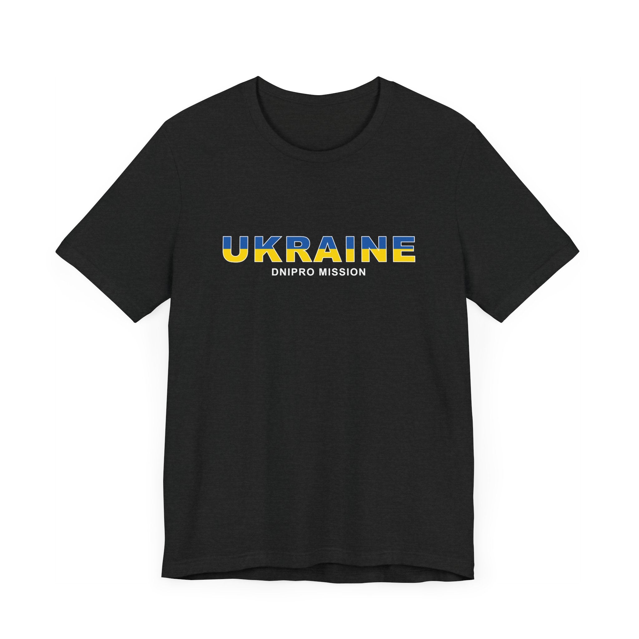 Ukraine Dnipro Mission Flag Title T-shirt - Latter-Day Saint LDS Missionary Gift - Book of Mormon