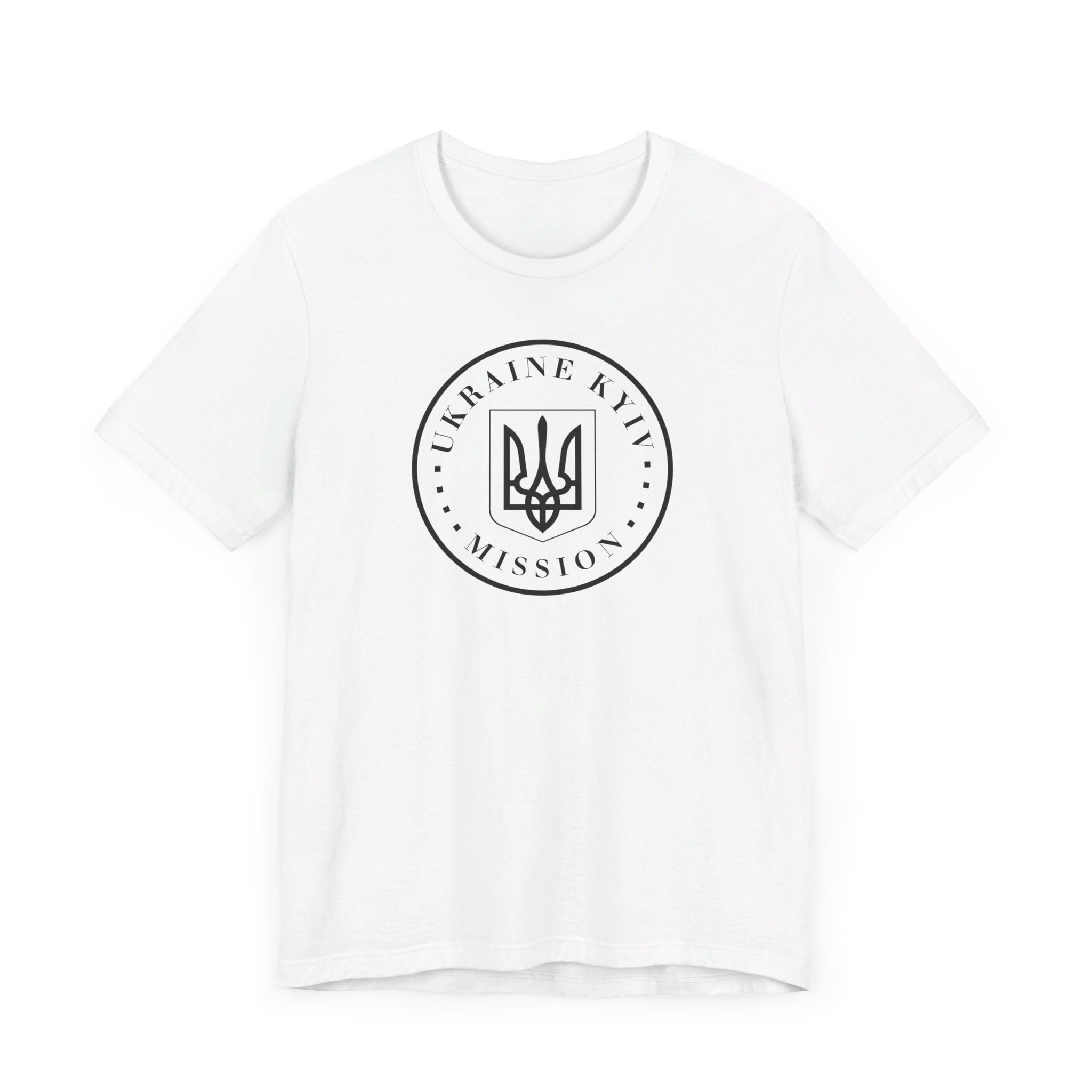 Ukraine Kyiv-Moldova Mission Circular Monochrome Logo T-Shirt - Mission Wishlist - LDS Missionary Gift Store