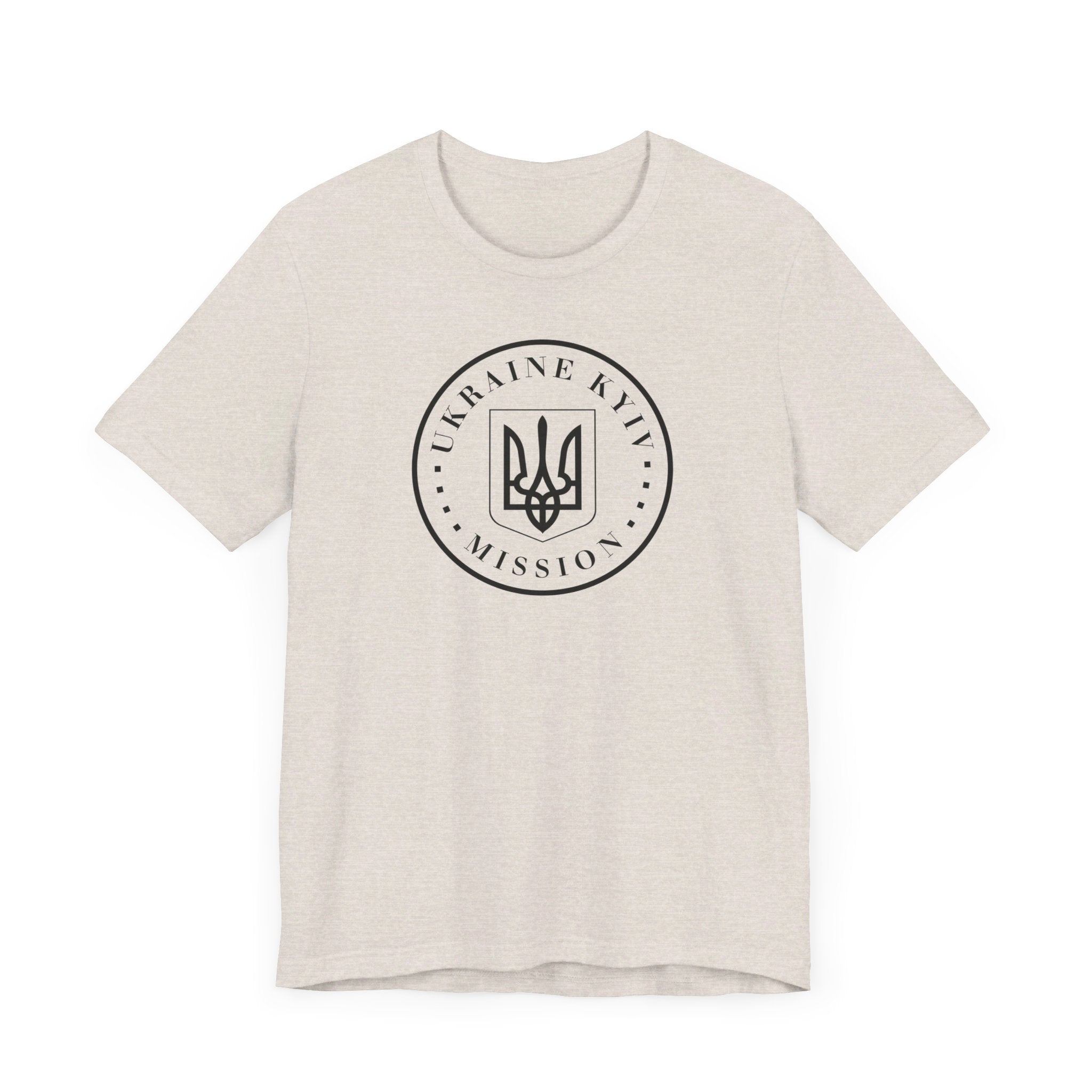 Ukraine Kyiv-Moldova Mission Circular Monochrome Logo T-Shirt - Mission Wishlist - LDS Missionary Gift Store