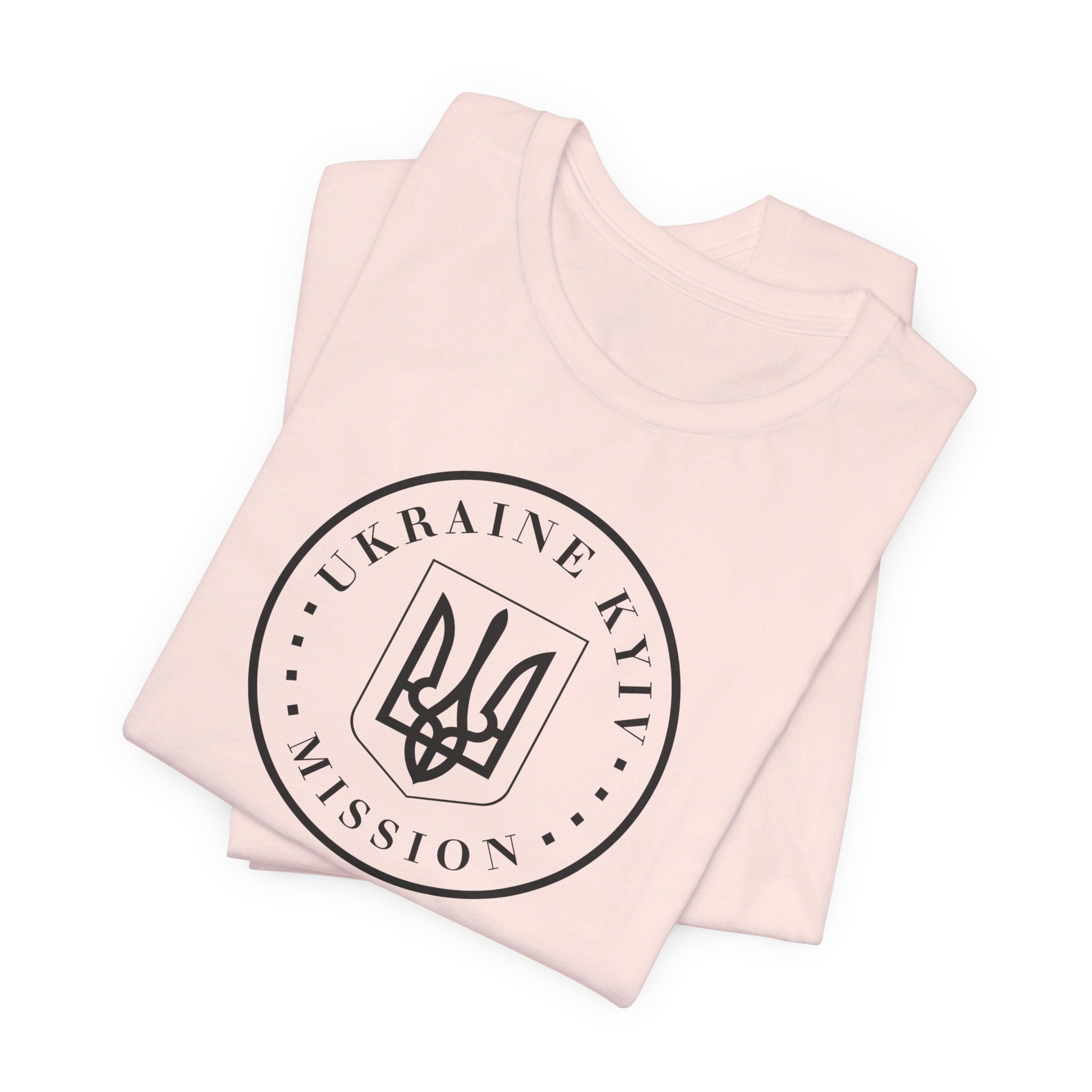 Ukraine Kyiv-Moldova Mission Circular Monochrome Logo T-Shirt - Mission Wishlist - LDS Missionary Gift Store