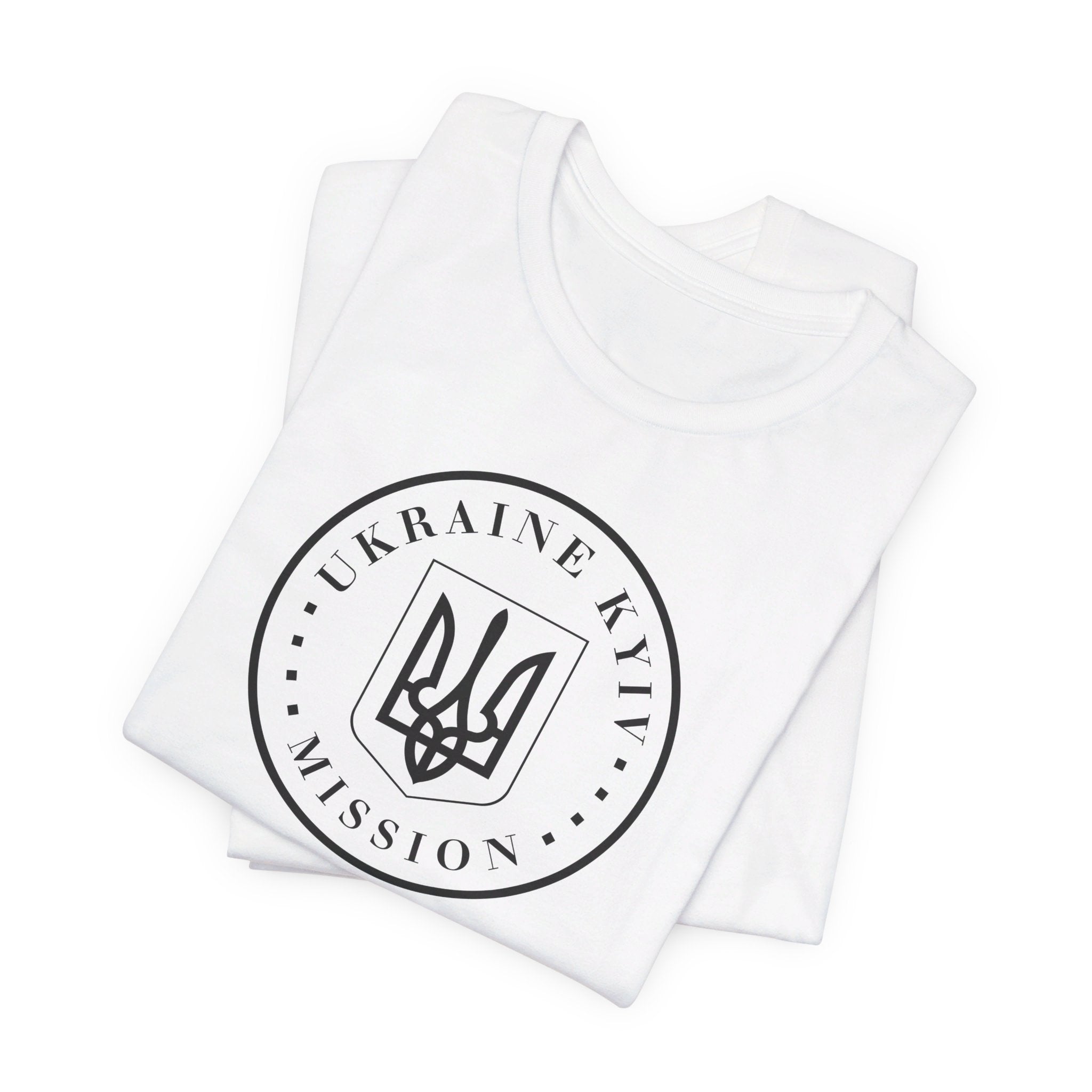 Ukraine Kyiv-Moldova Mission Circular Monochrome Logo T-Shirt - Mission Wishlist - LDS Missionary Gift Store