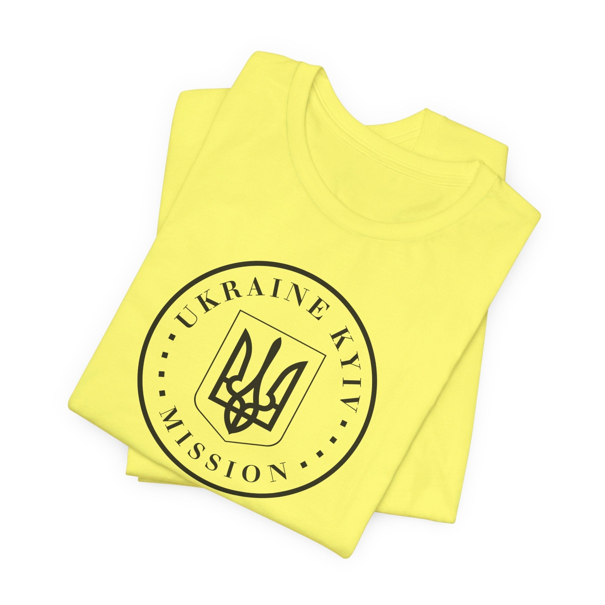 Ukraine Kyiv-Moldova Mission Circular Monochrome Logo T-Shirt - Mission Wishlist - LDS Missionary Gift Store