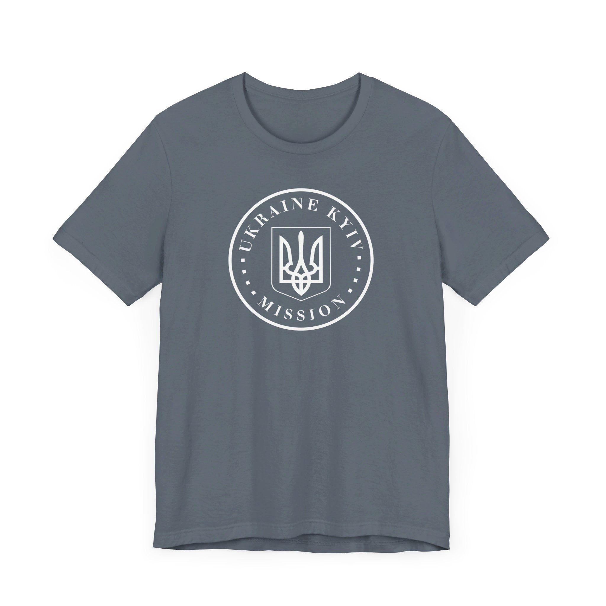 Ukraine Kyiv-Moldova Mission Circular Monochrome Logo T-Shirt - Mission Wishlist - LDS Missionary Gift Store