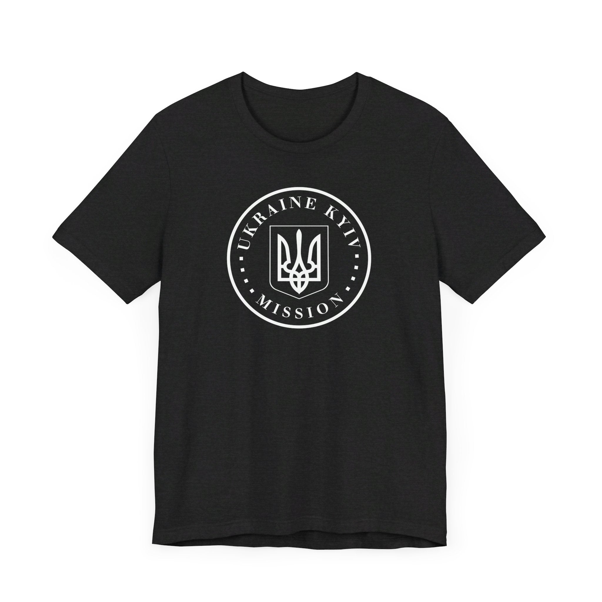 Ukraine Kyiv-Moldova Mission Circular Monochrome Logo T-Shirt - Mission Wishlist - LDS Missionary Gift Store