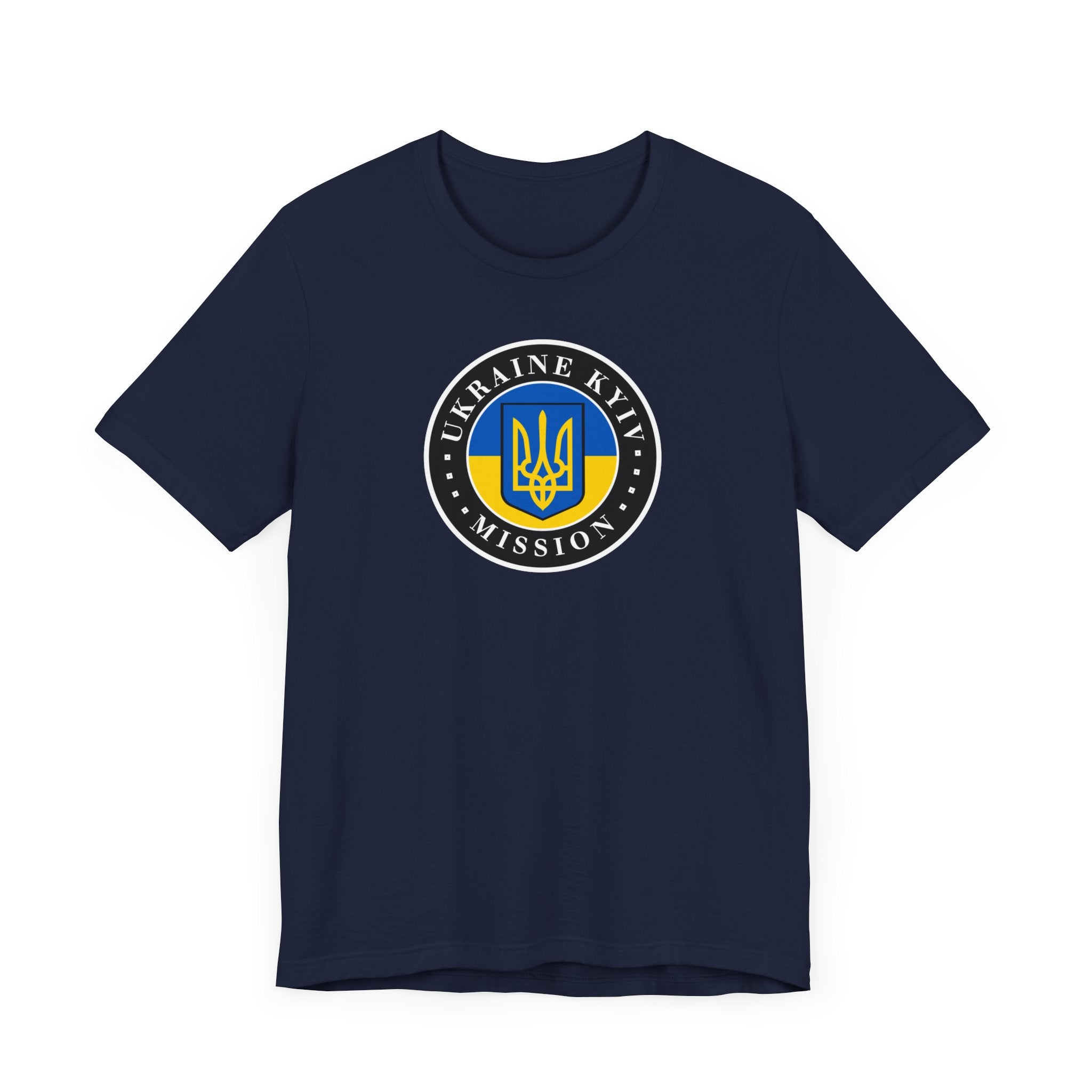 Ukraine Kyiv-Moldova Mission Flag Logo (Black Border) T-shirt - Mission Wishlist - LDS Missionary Gift Store