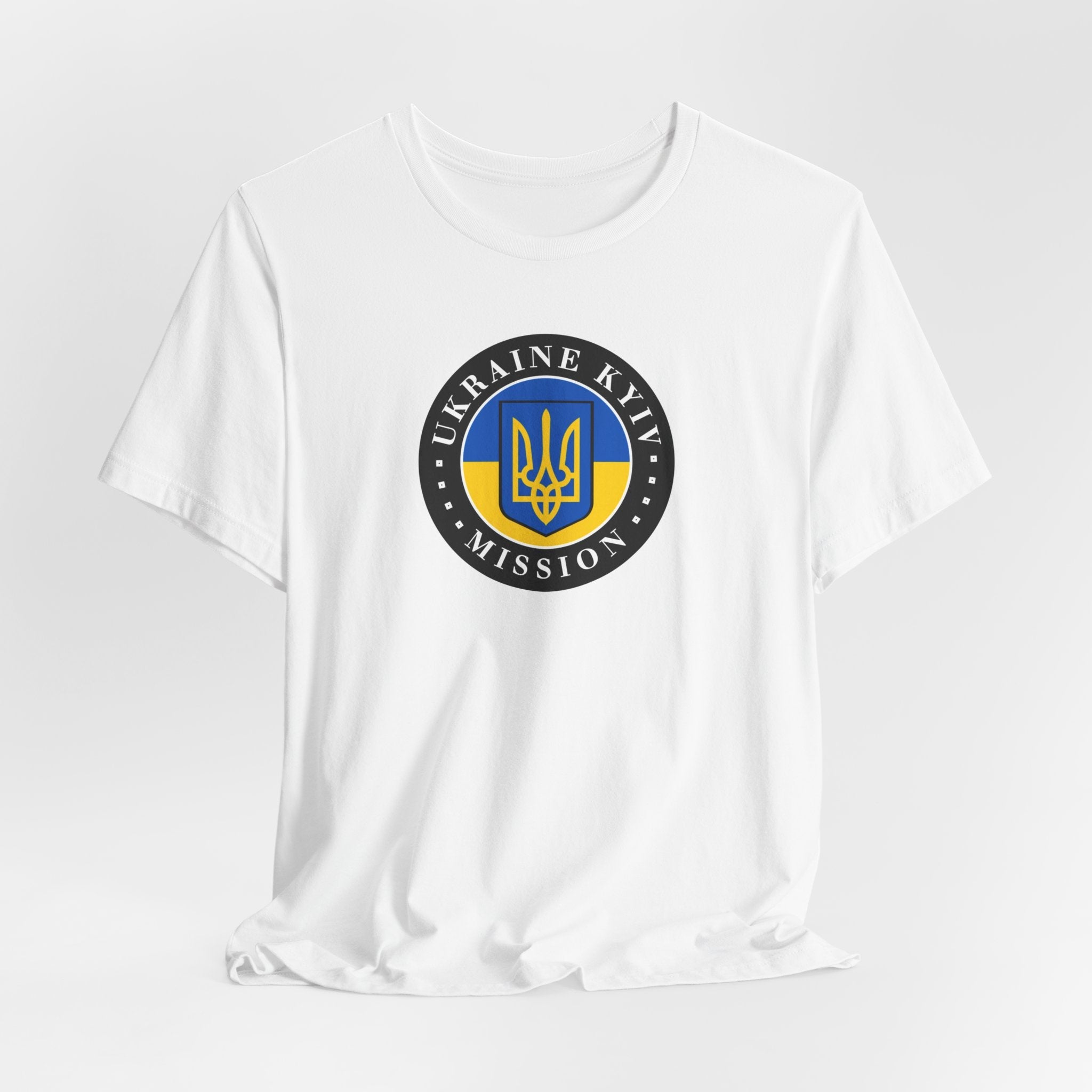 Ukraine Kyiv-Moldova Mission Flag Logo (Black Border) T-shirt - Mission Wishlist - LDS Missionary Gift Store