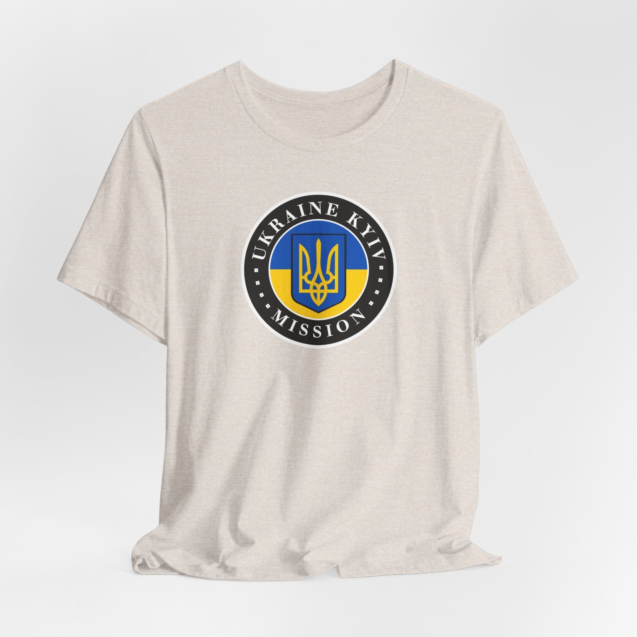 Ukraine Kyiv-Moldova Mission Flag Logo (Black Border) T-shirt - Mission Wishlist - LDS Missionary Gift Store