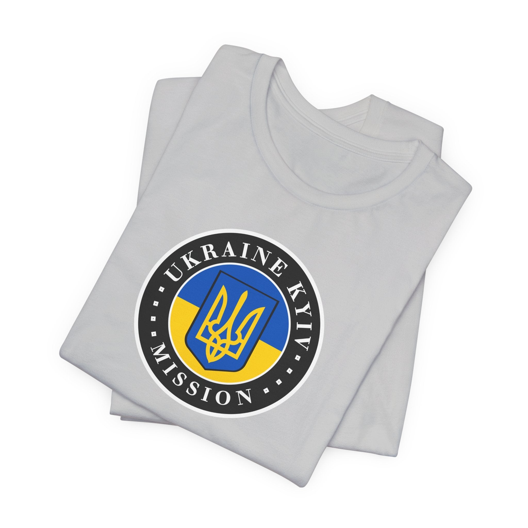 Ukraine Kyiv-Moldova Mission Flag Logo (Black Border) T-shirt - Mission Wishlist - LDS Missionary Gift Store