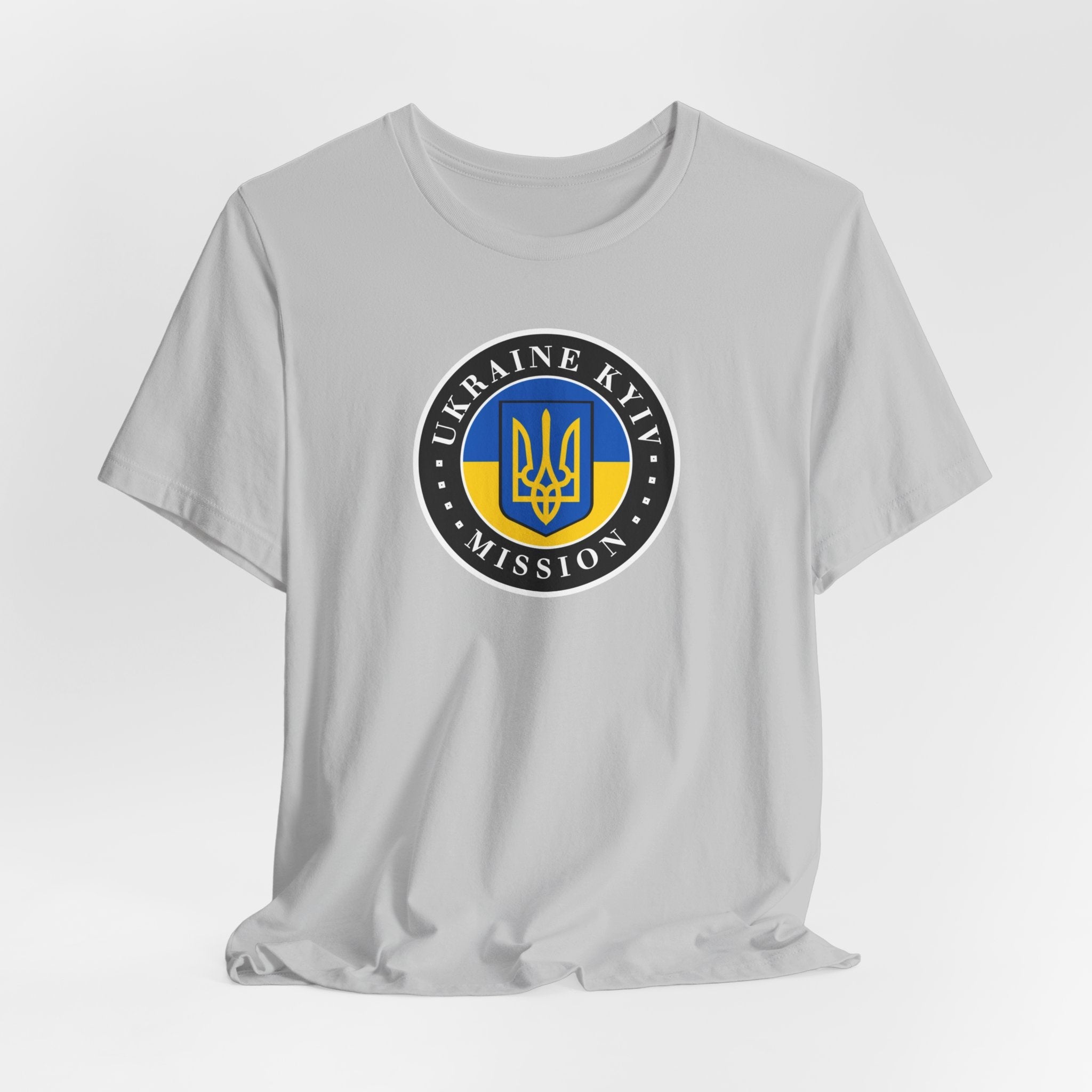 Ukraine Kyiv-Moldova Mission Flag Logo (Black Border) T-shirt - Mission Wishlist - LDS Missionary Gift Store