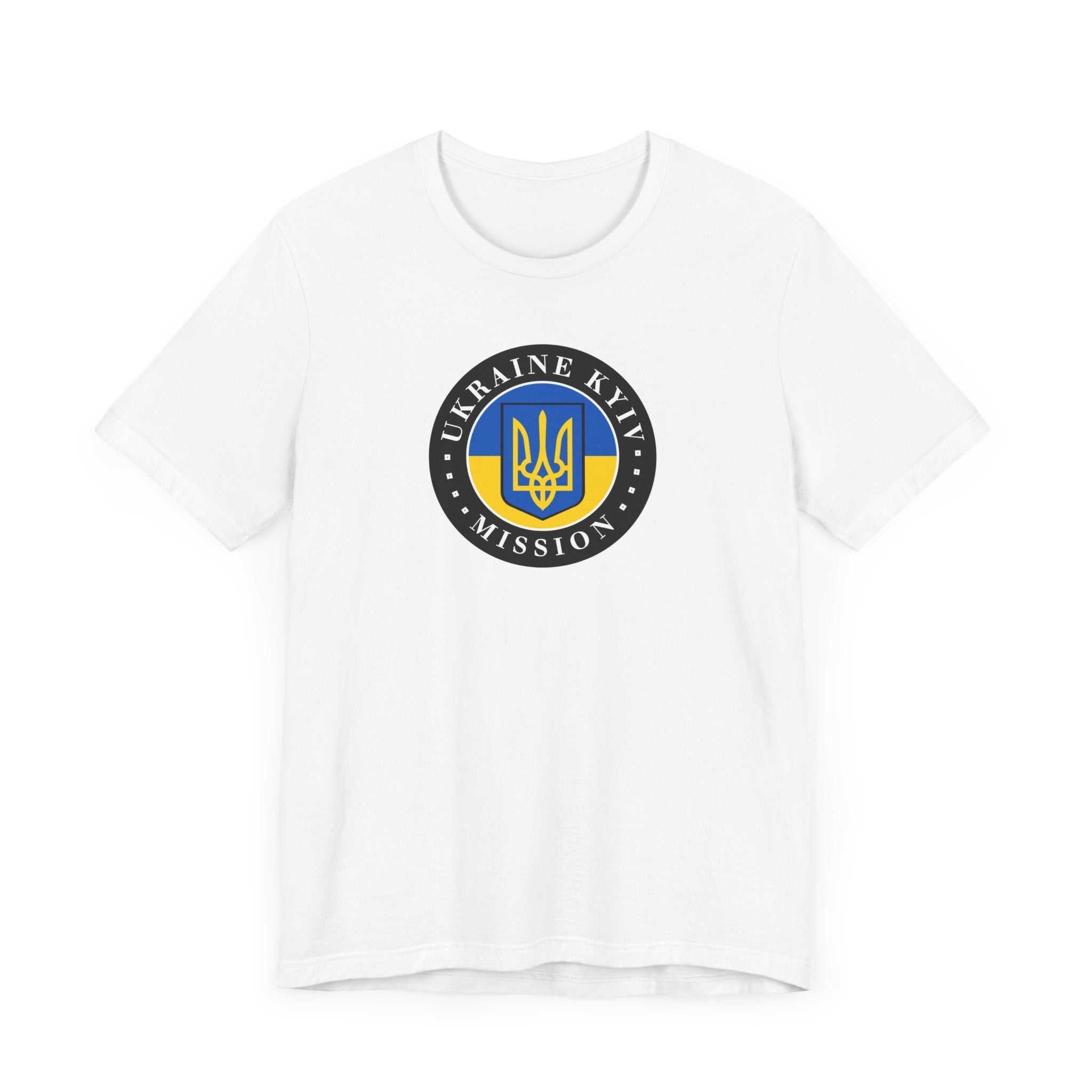 Ukraine Kyiv-Moldova Mission Flag Logo (Black Border) T-shirt - Mission Wishlist - LDS Missionary Gift Store