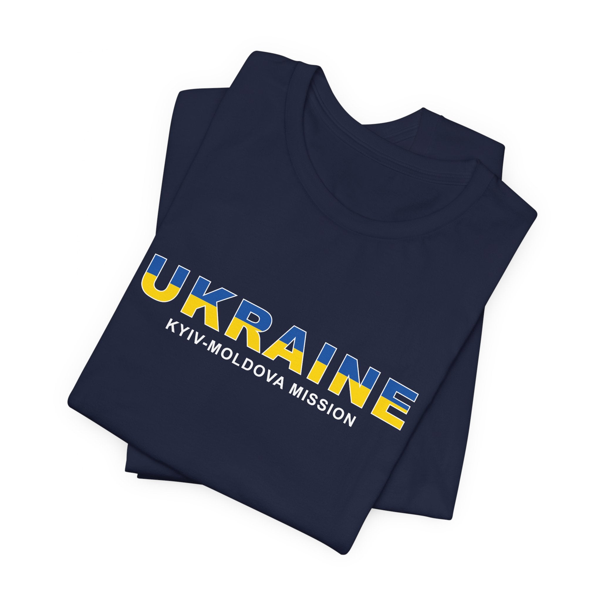 Ukraine Kyiv-Moldova Mission Flag Title T-shirt - Mission Wishlist - LDS Missionary Gift Store