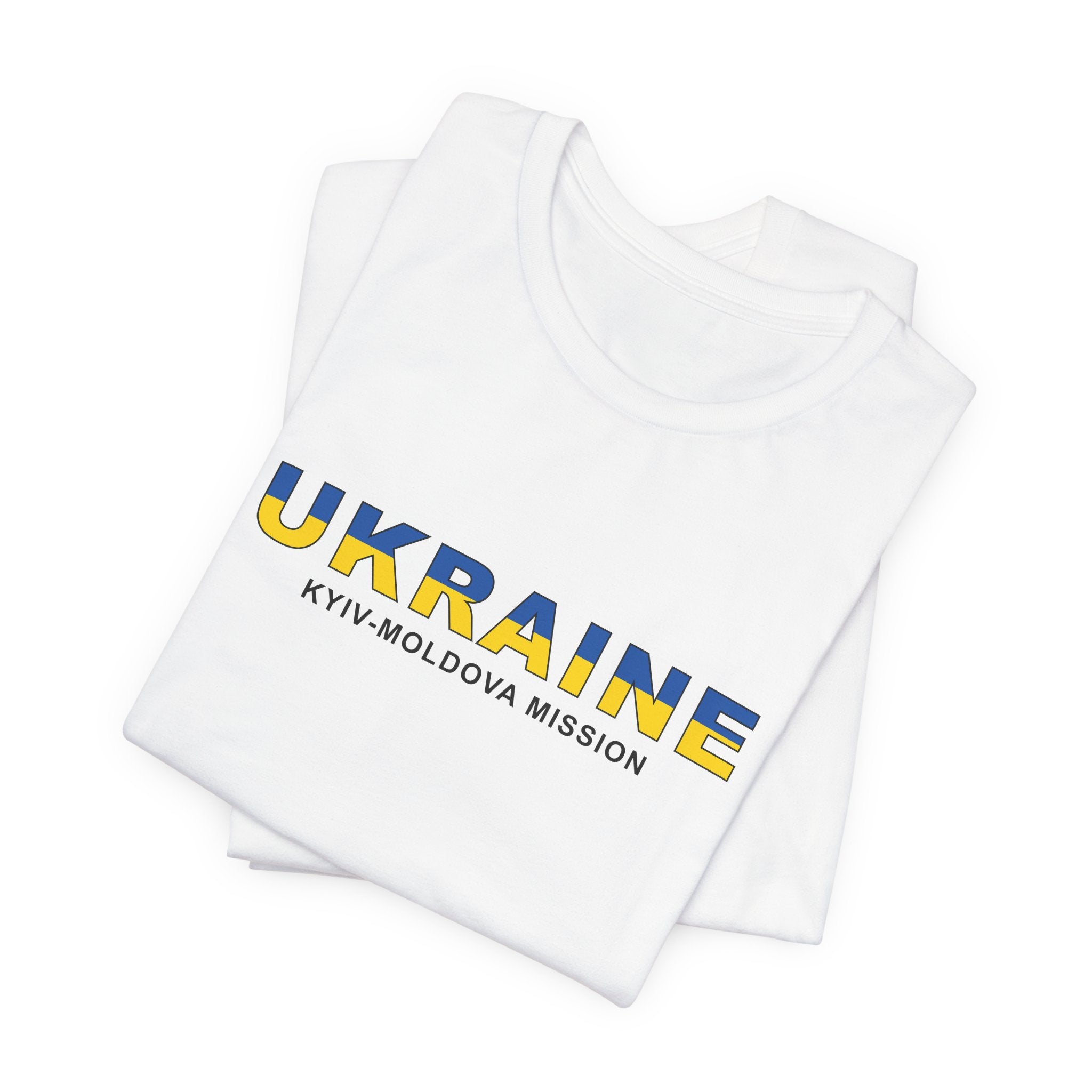 Ukraine Kyiv-Moldova Mission Flag Title T-shirt - Mission Wishlist - LDS Missionary Gift Store