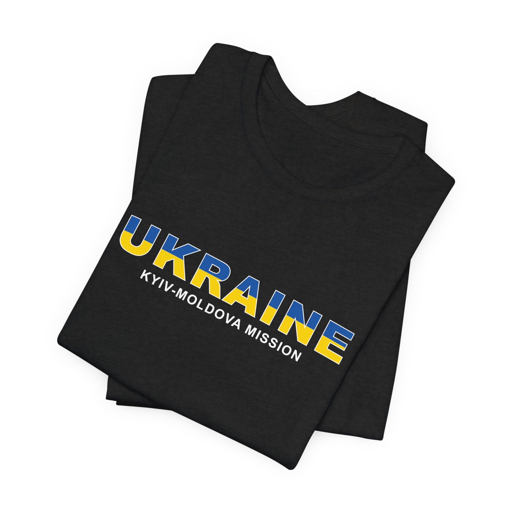 Ukraine Kyiv-Moldova Mission Flag Title T-shirt - Mission Wishlist - LDS Missionary Gift Store