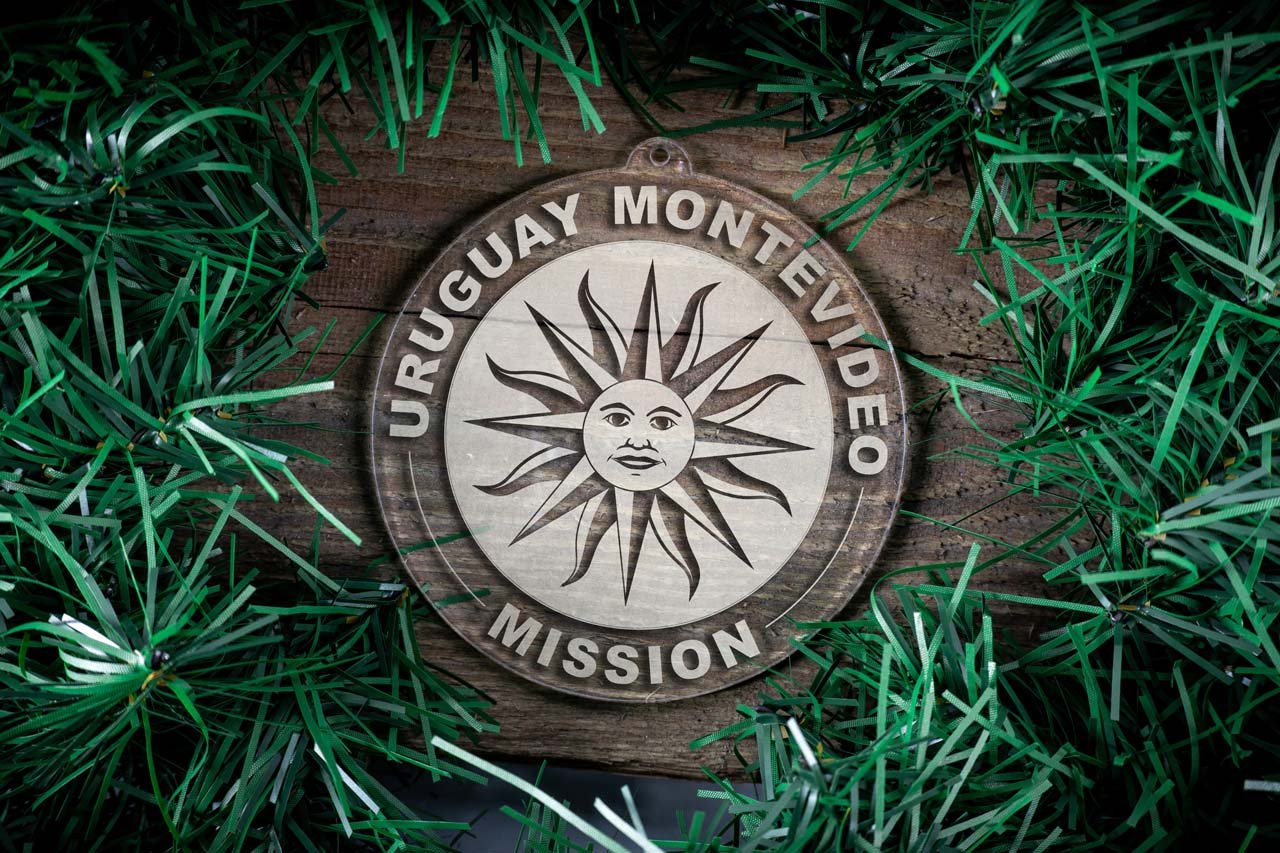 Uruguay Montevideo Mission Christmas Ornament - Latter-Day Saint LDS Missionary Gift - Book of Mormon