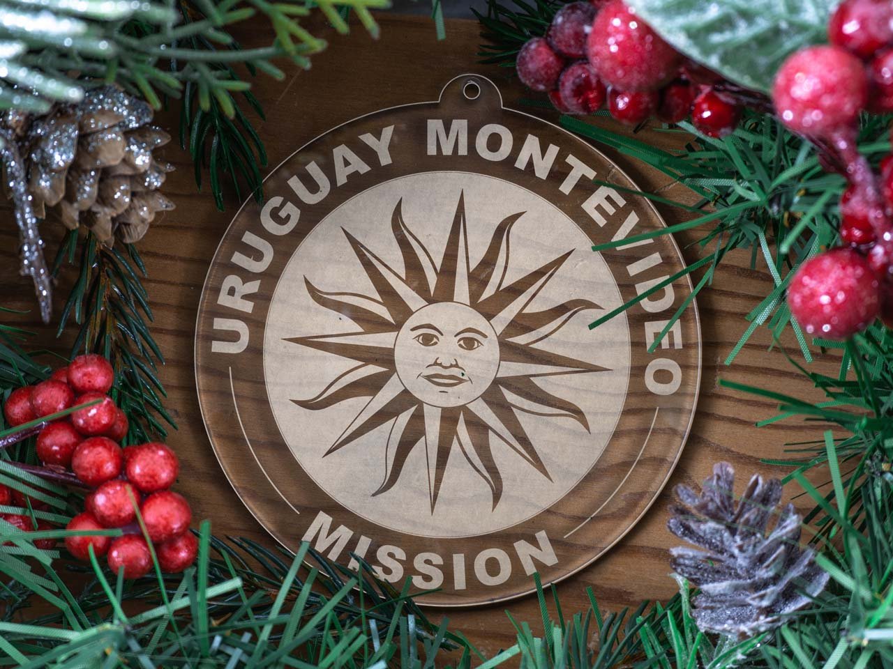 Uruguay Montevideo Mission Christmas Ornament - Latter-Day Saint LDS Missionary Gift - Book of Mormon