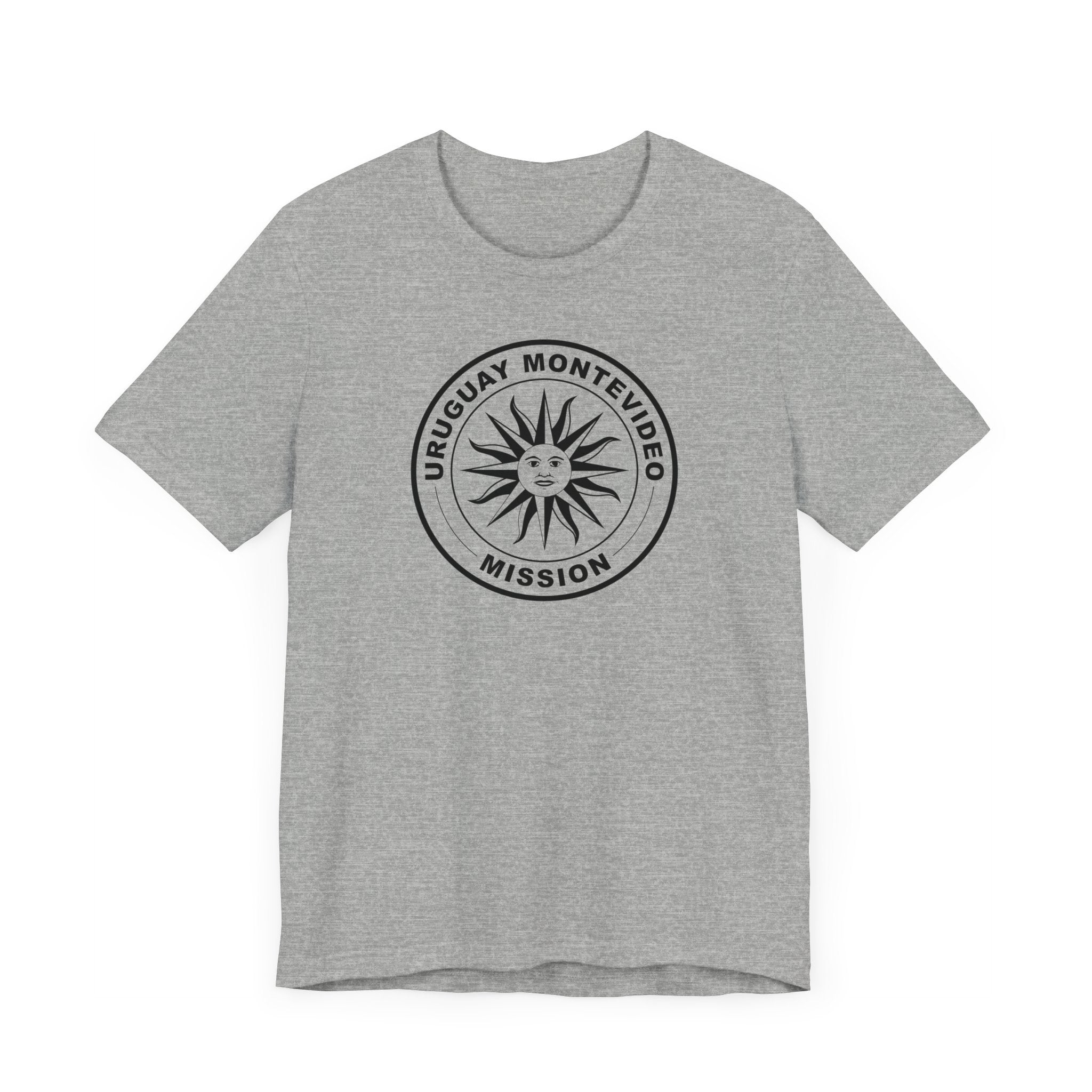 Uruguay Montevideo Mission Circular Monochrome Logo T-Shirt - Mission Wishlist - LDS Missionary Gift Store