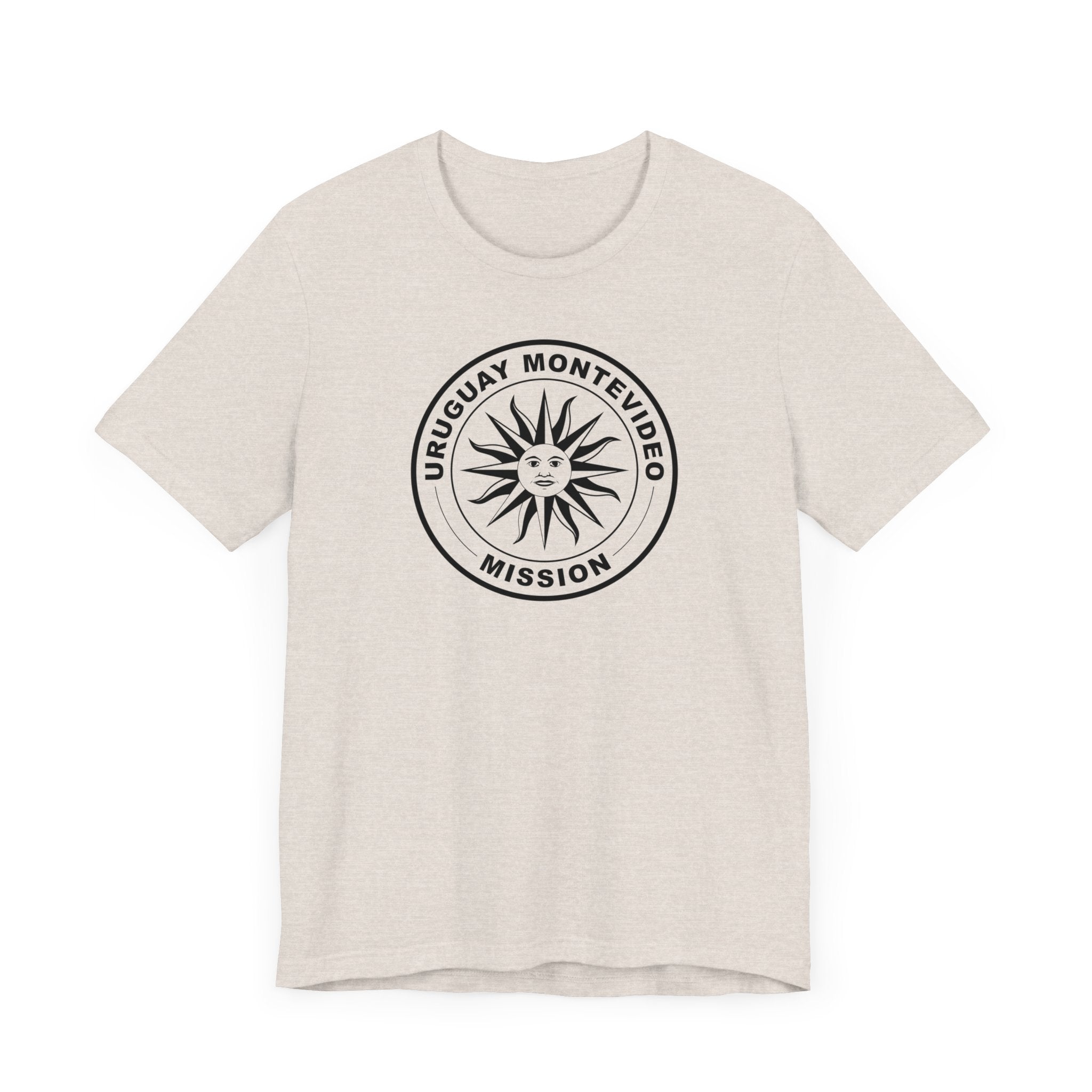 Uruguay Montevideo Mission Circular Monochrome Logo T-Shirt - Mission Wishlist - LDS Missionary Gift Store