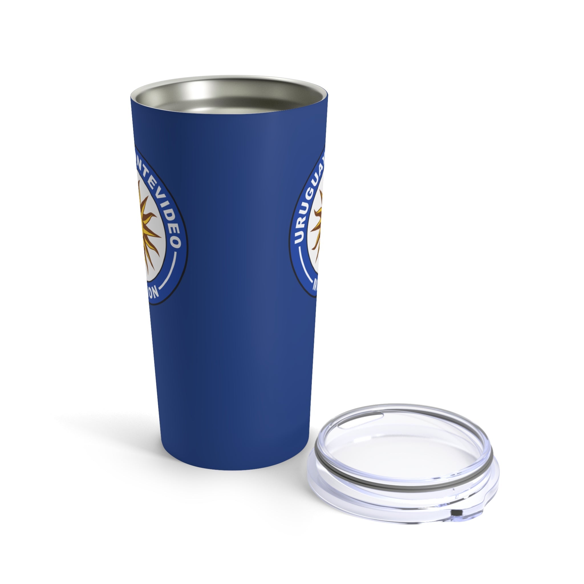 Uruguay Montevideo Mission Flag Logo Tumbler 20oz Blue - Mission Wishlist - LDS Missionary Gift Store