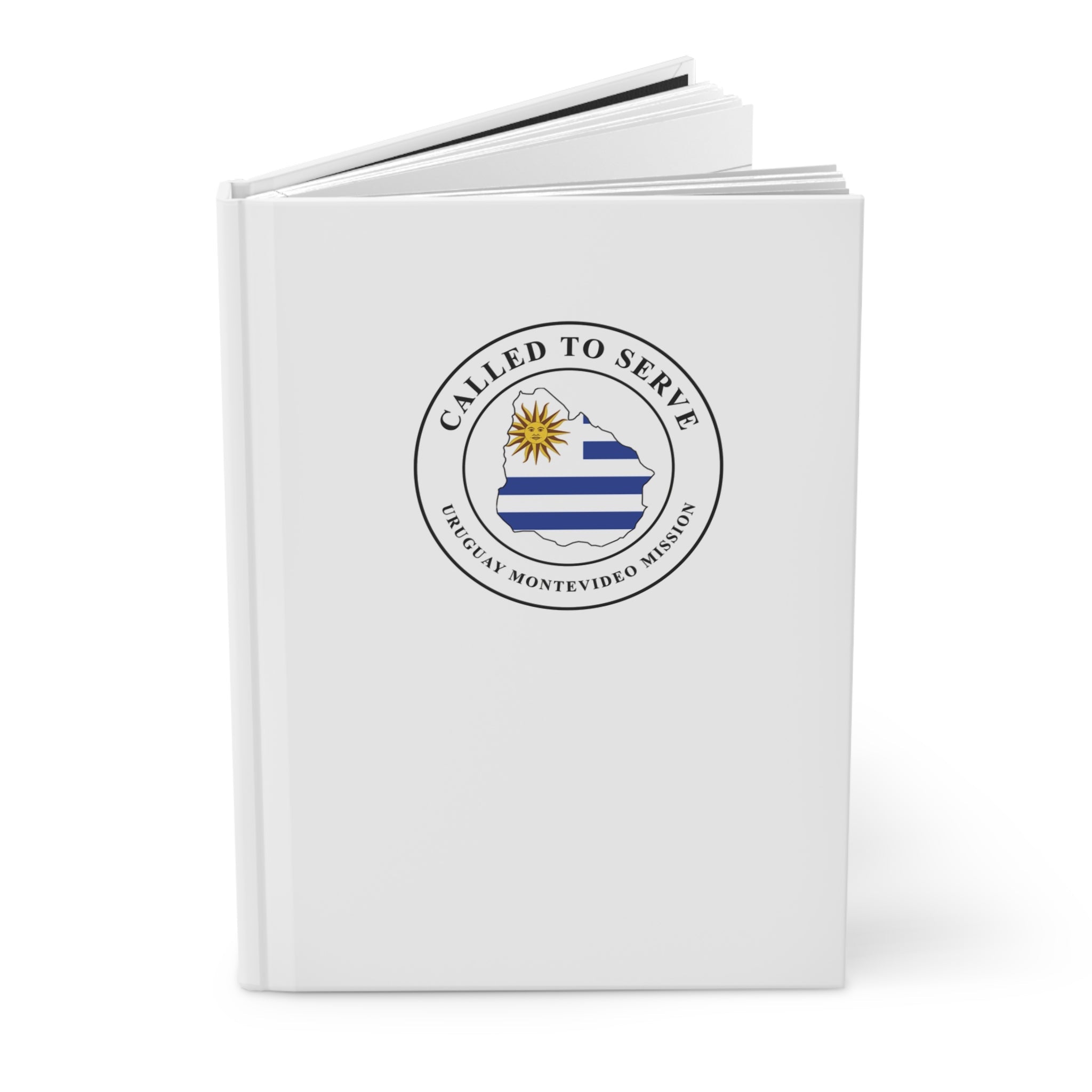 Uruguay Montevideo Mission Flag Map Called to Serve White Hardcover Journal Matte - Mission Wishlist - LDS Missionary Gift Store