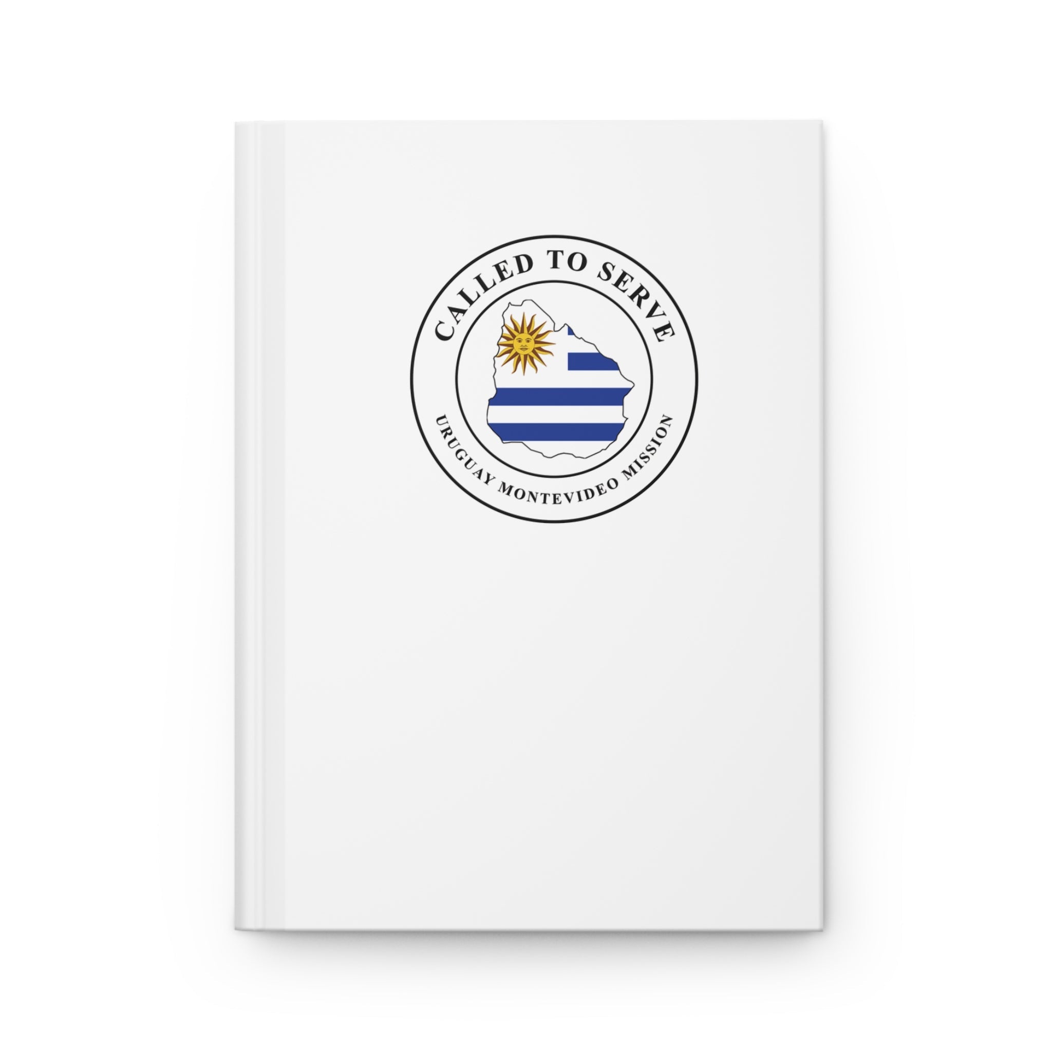 Uruguay Montevideo Mission Flag Map Called to Serve White Hardcover Journal Matte - Mission Wishlist - LDS Missionary Gift Store