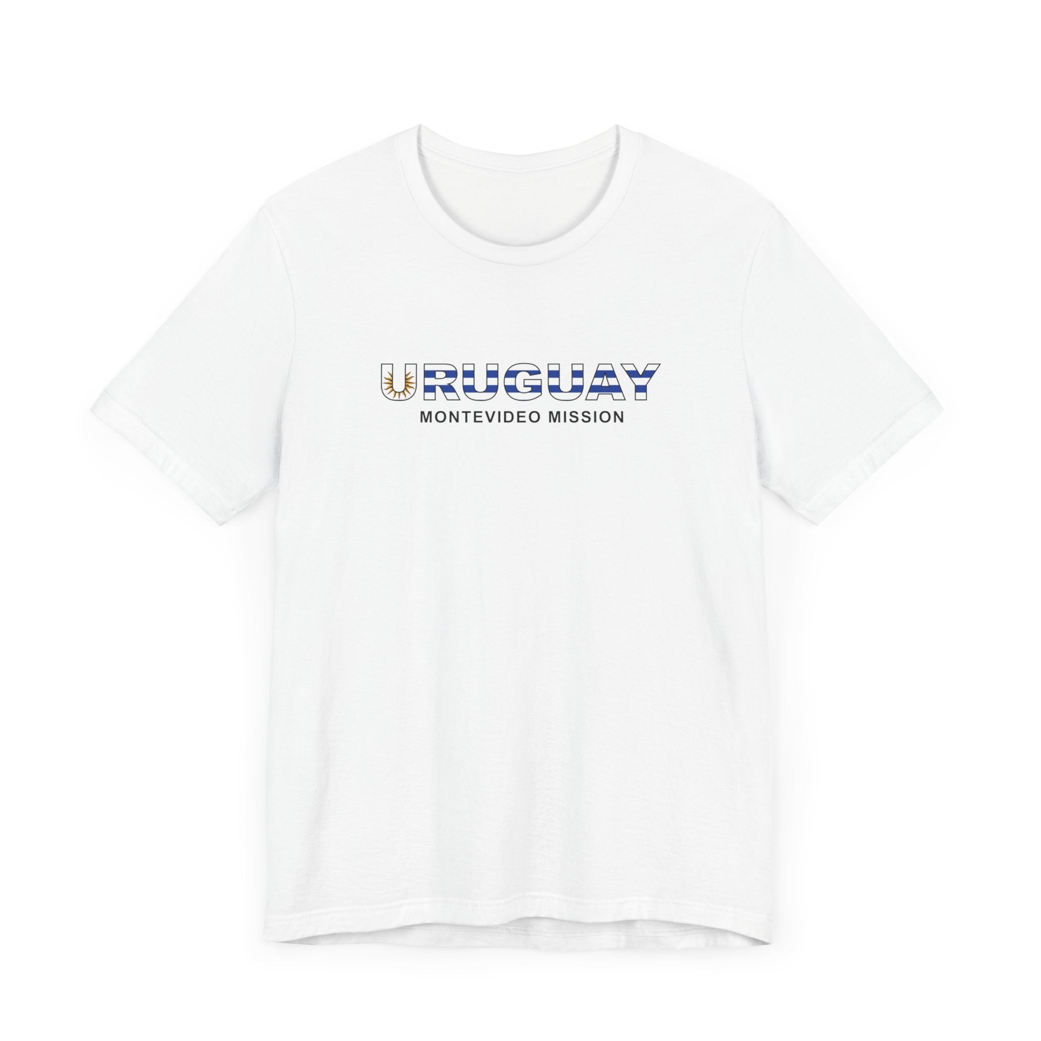 Uruguay Montevideo Mission Flag Title T-shirt - Mission Wishlist - LDS Missionary Gift Store