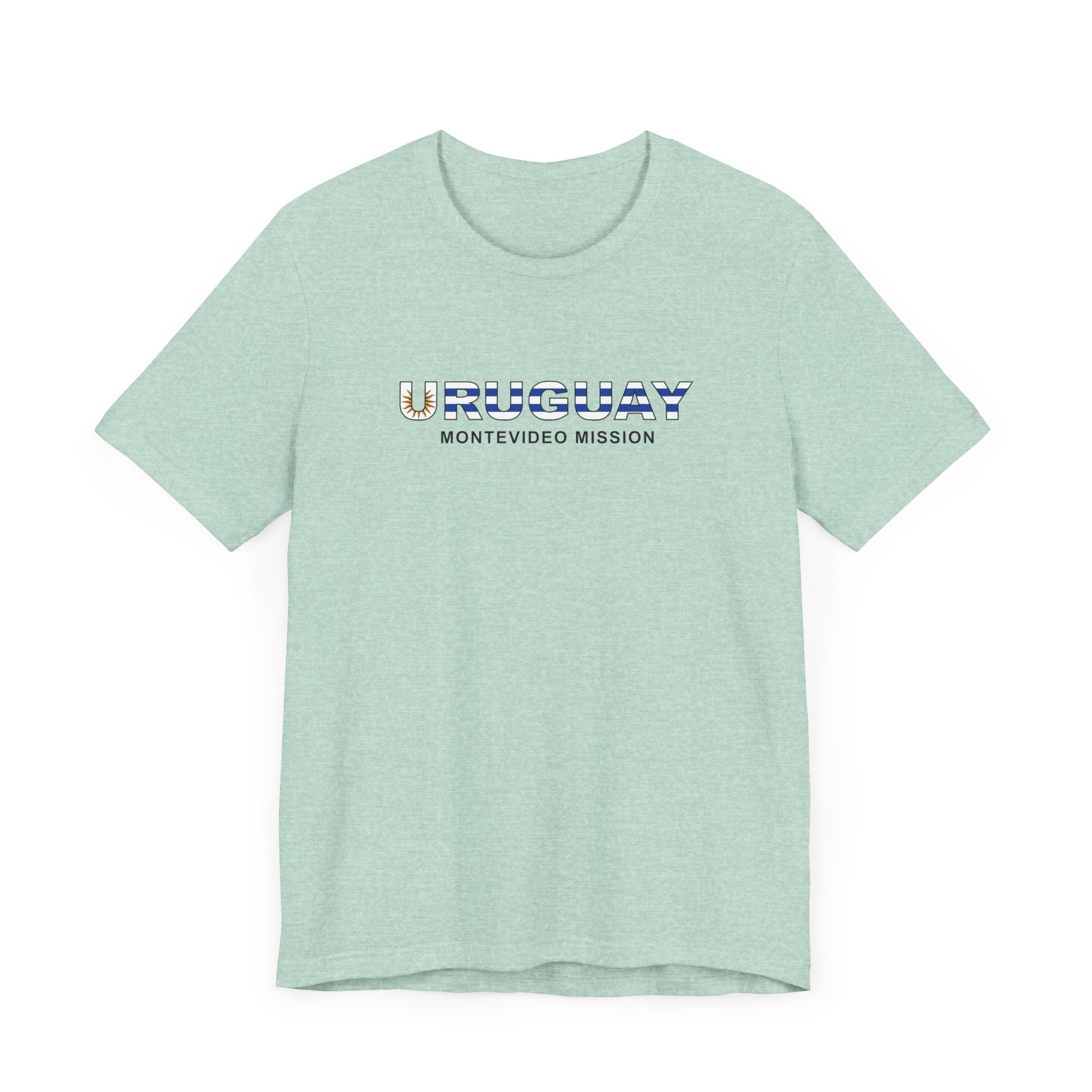 Uruguay Montevideo Mission Flag Title T-shirt - Mission Wishlist - LDS Missionary Gift Store