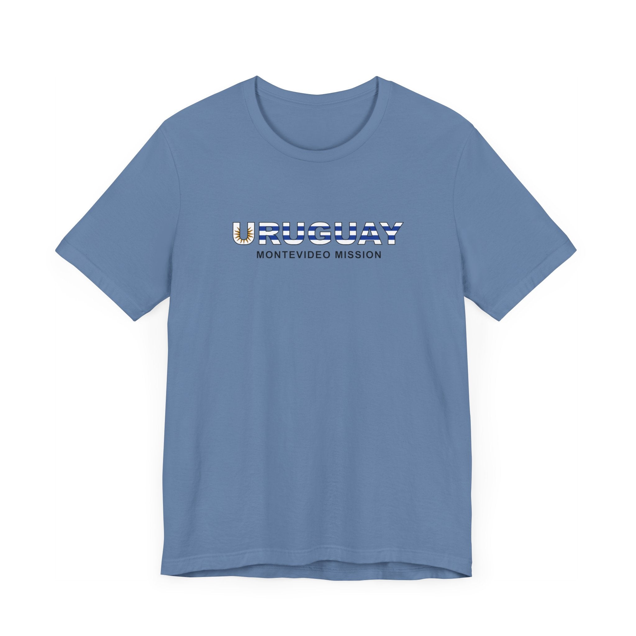 Uruguay Montevideo Mission Flag Title T-shirt - Mission Wishlist - LDS Missionary Gift Store