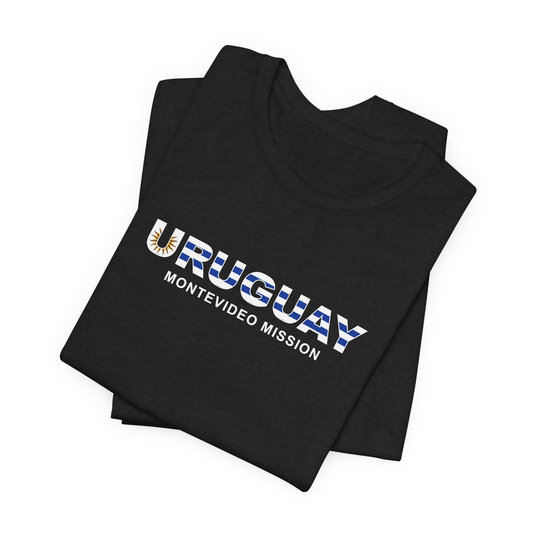 Uruguay Montevideo Mission Flag Title T-shirt - Mission Wishlist - LDS Missionary Gift Store
