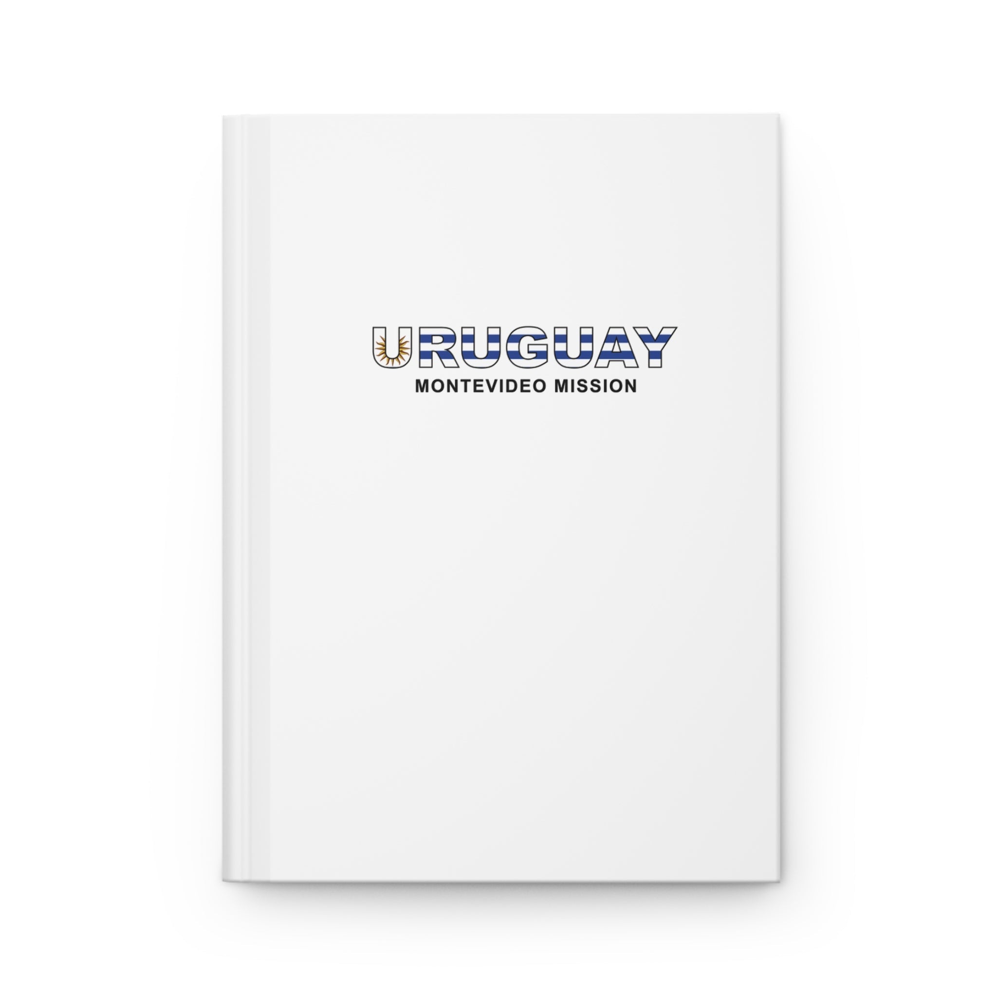 Uruguay Montevideo Mission Flag Title White Hardcover Journal Matte - Mission Wishlist - LDS Missionary Gift Store