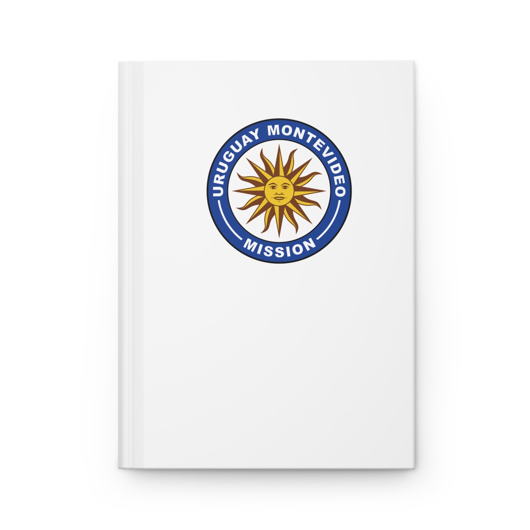 Uruguay Montevideo Mission Logo Design White Hardcover Journal Matte - Mission Wishlist - LDS Missionary Gift Store