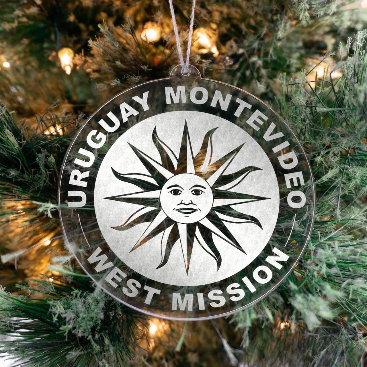 Uruguay Montevideo West Mission Christmas Ornament - Latter-Day Saint LDS Missionary Gift - Book of Mormon