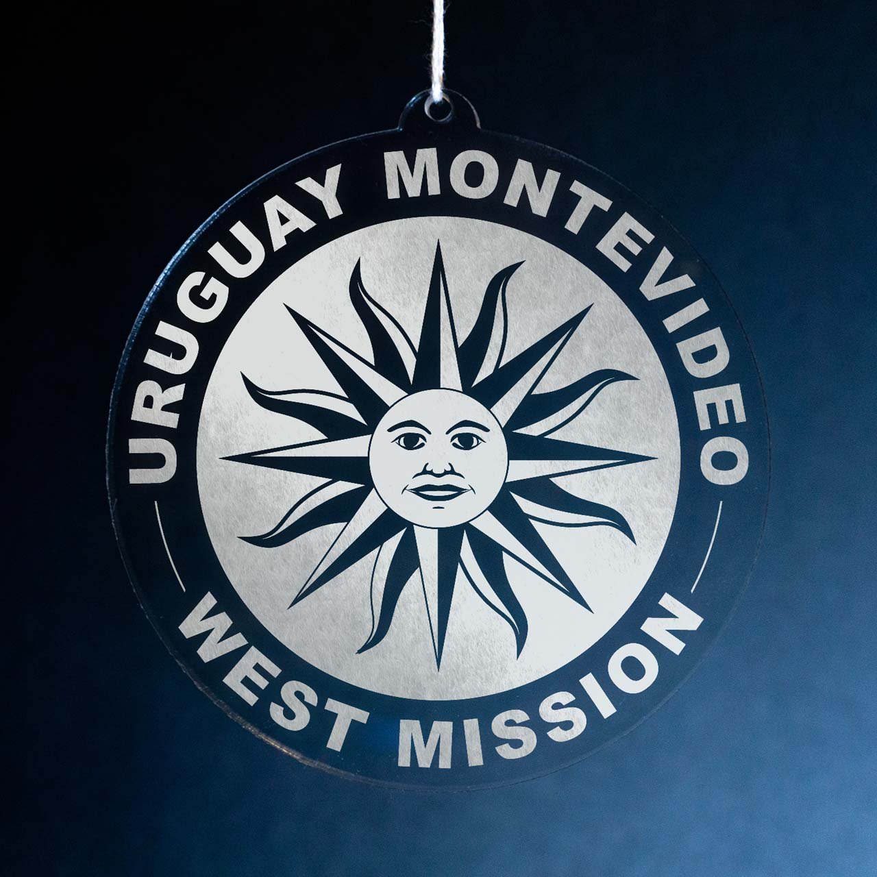 Uruguay Montevideo West Mission Christmas Ornament - Latter-Day Saint LDS Missionary Gift - Book of Mormon